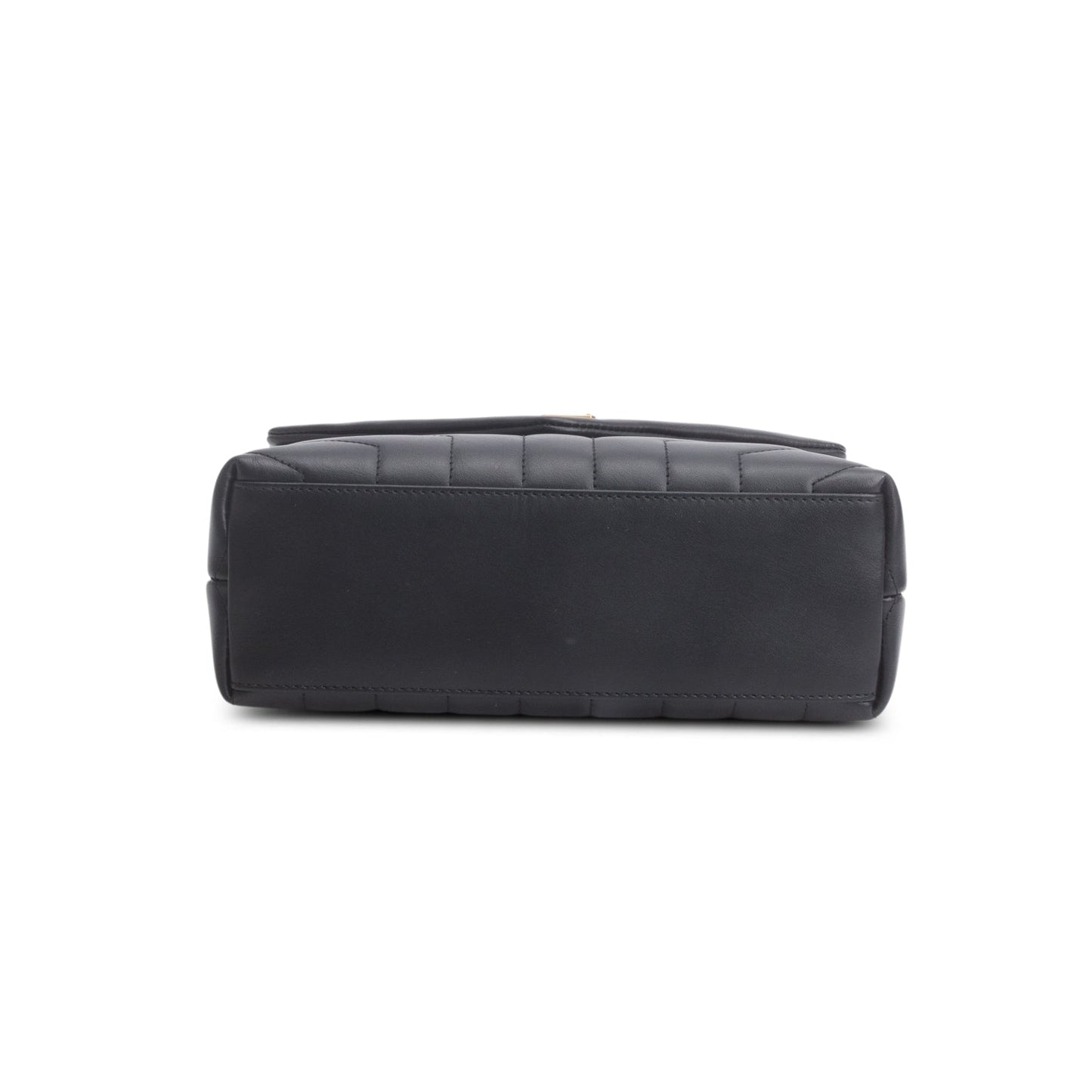 Saint Laurent 2024 Black Calfskin Y Quilted Monogram Small LouLou Shoulder Bag