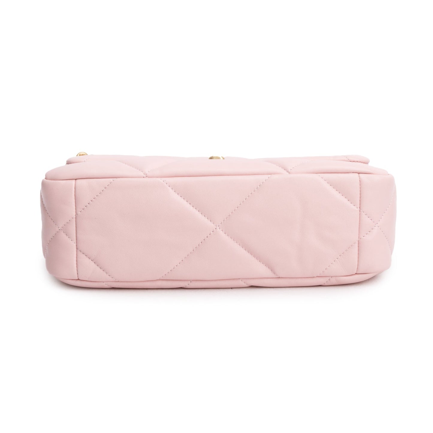 Chanel Pink Quilted Lambskin Leather Medium 19 Flap Bag