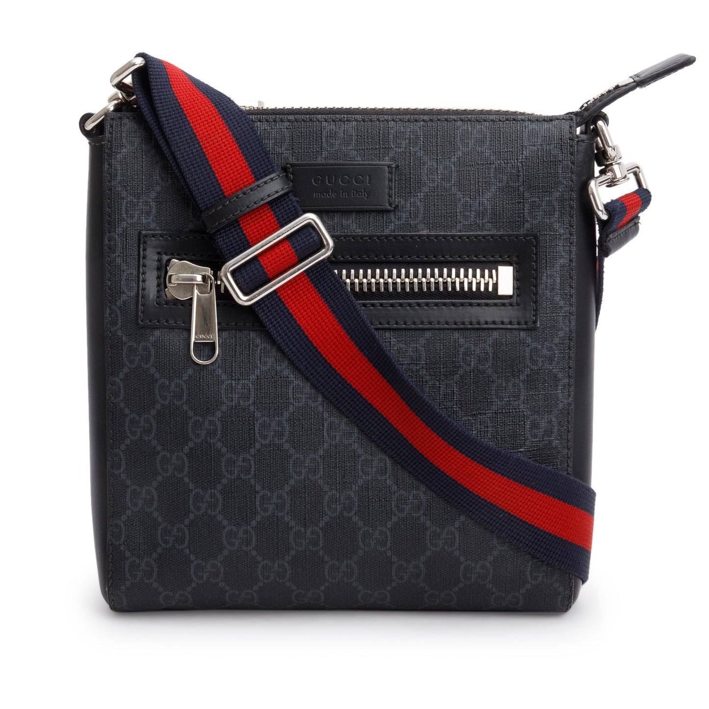 Gucci Black GG Supreme Small Messenger Bag