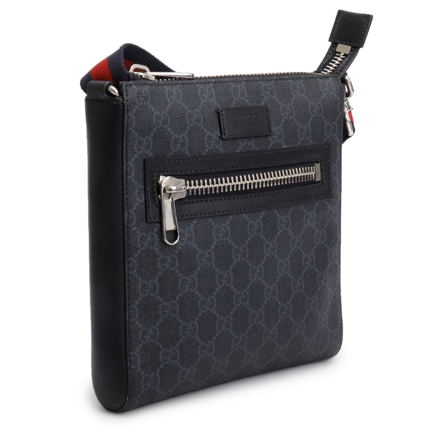 Gucci Black GG Supreme Small Messenger Bag