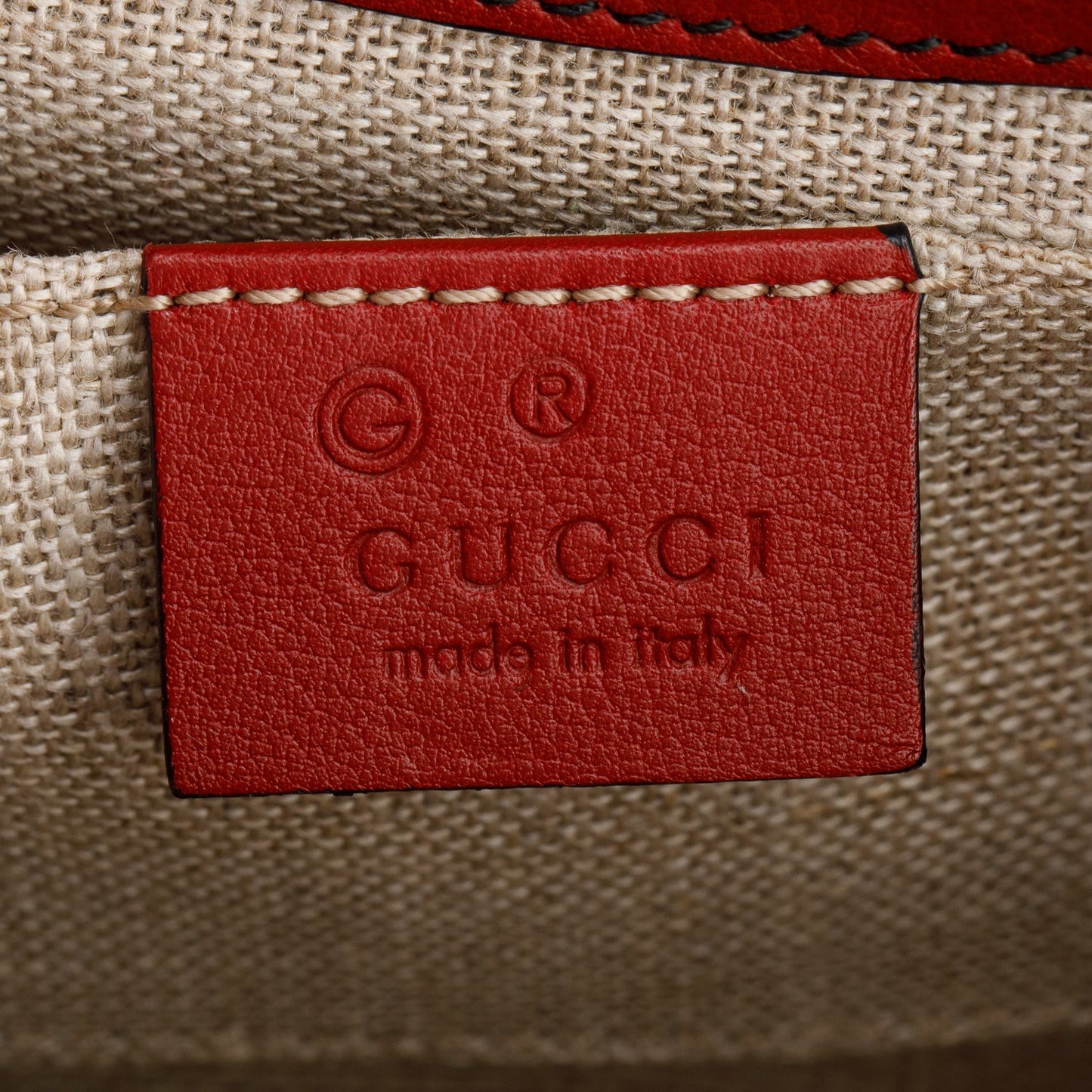 Gucci Red Soft Microguccissima Mini Emily Chain Shoulder Bag