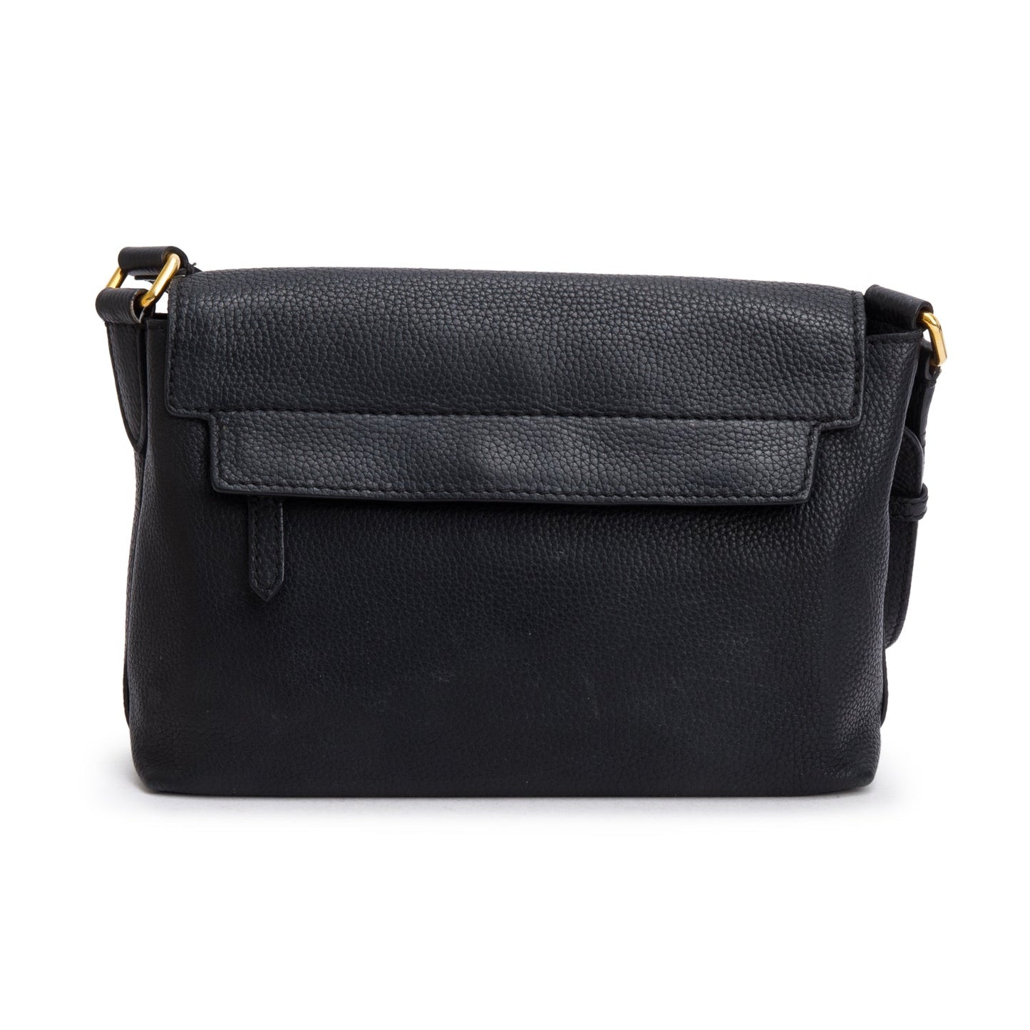 Burberry Black Calfskin Leather Small Burleigh Crossbody Bag