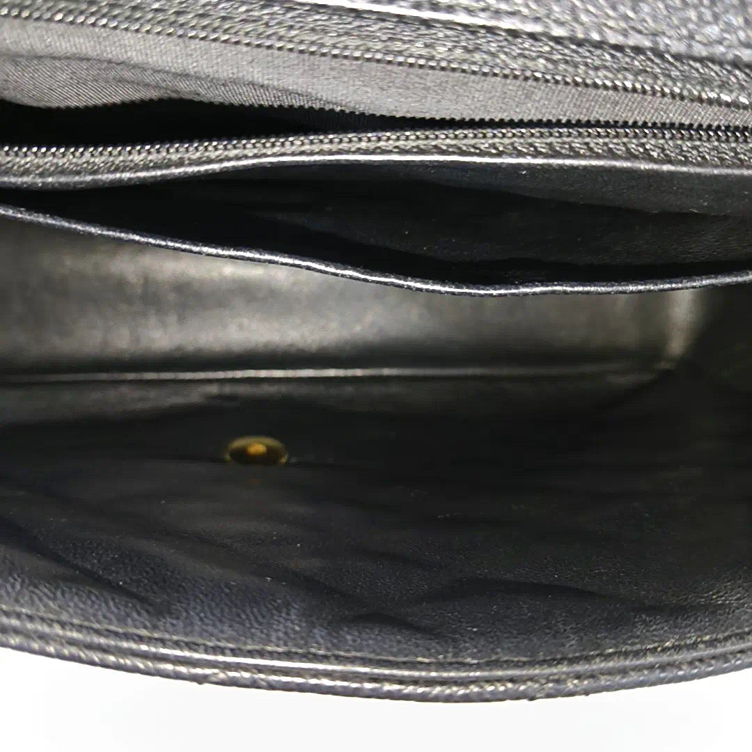 Chanel Classic Flap Maxi 2009 Black Caviar Leather Single Flap with Gold Hardware