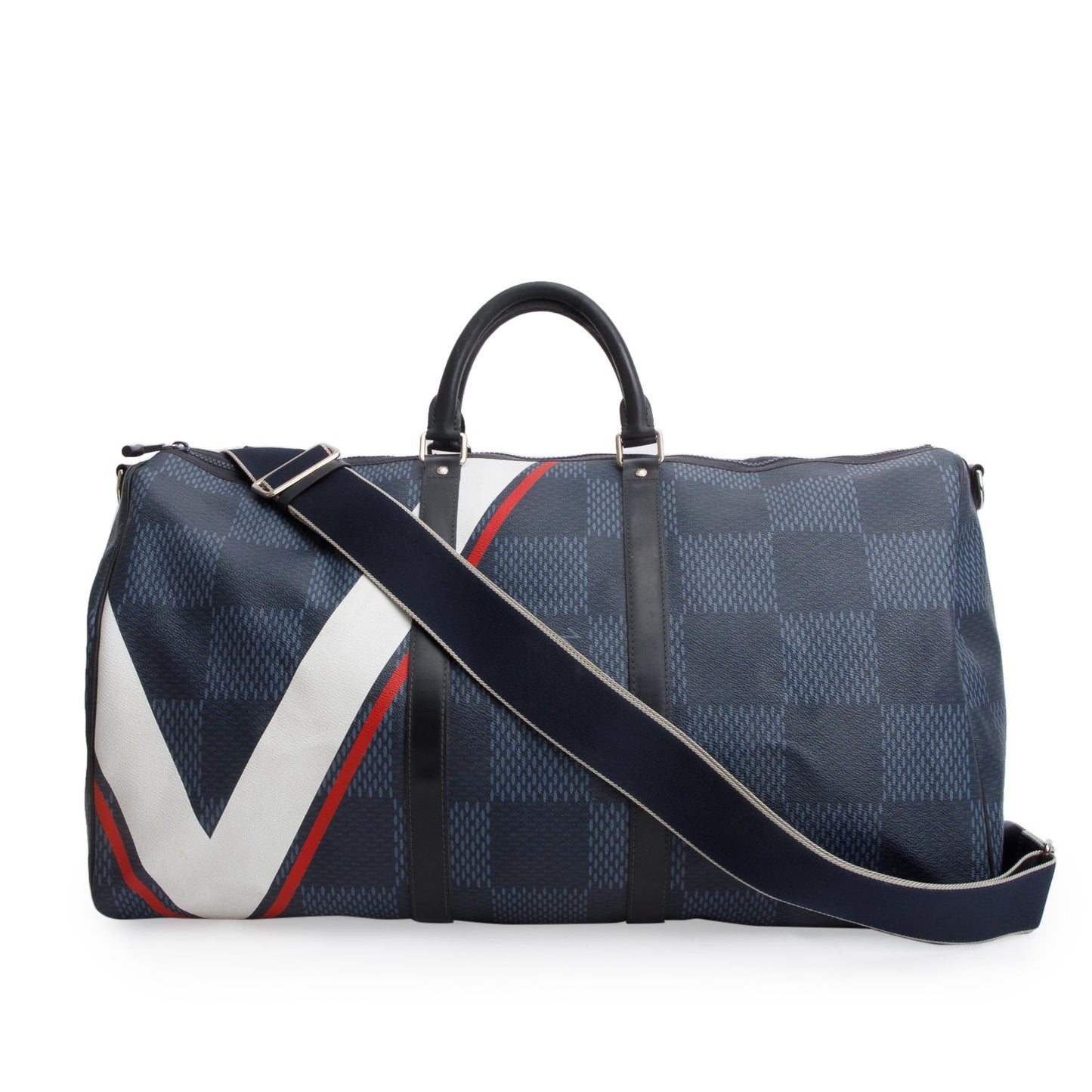 Louis Vuitton Damier Cobalt America's Cup Keepall Bandouliere 55