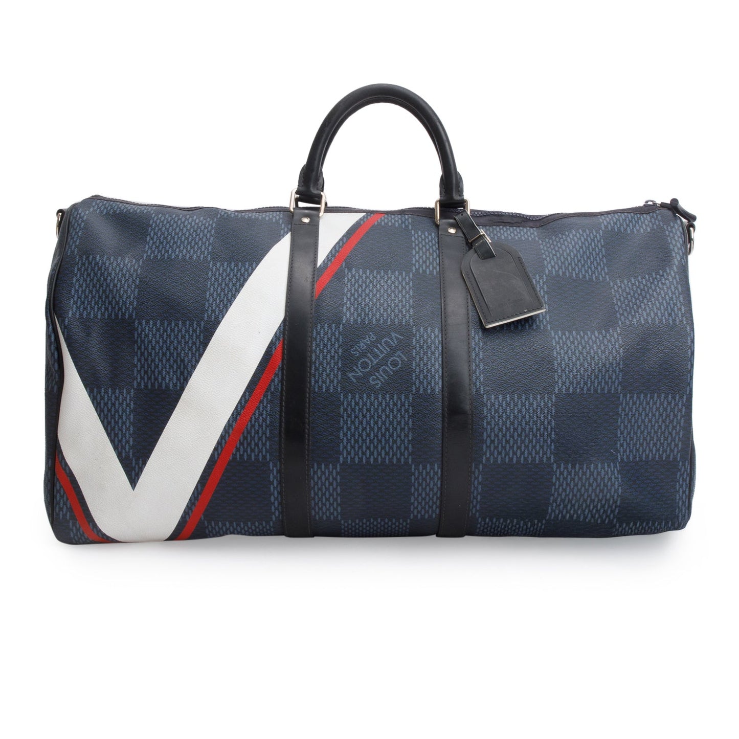 Louis Vuitton Damier Cobalt America's Cup Keepall Bandouliere 55