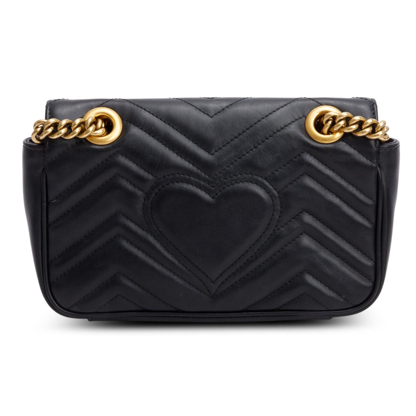 Gucci Black GG Marmont Matelasse Small Shoulder Bag