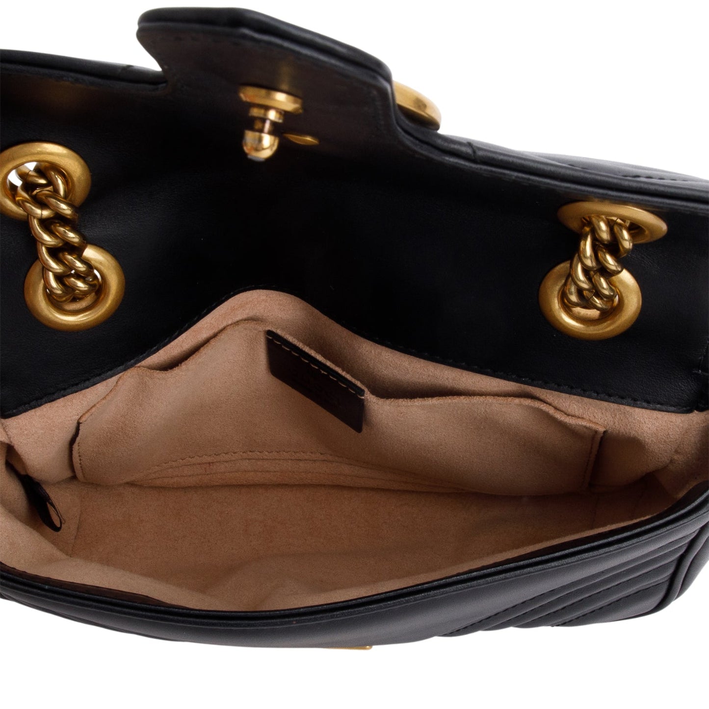 Gucci Black GG Marmont Matelasse Small Shoulder Bag