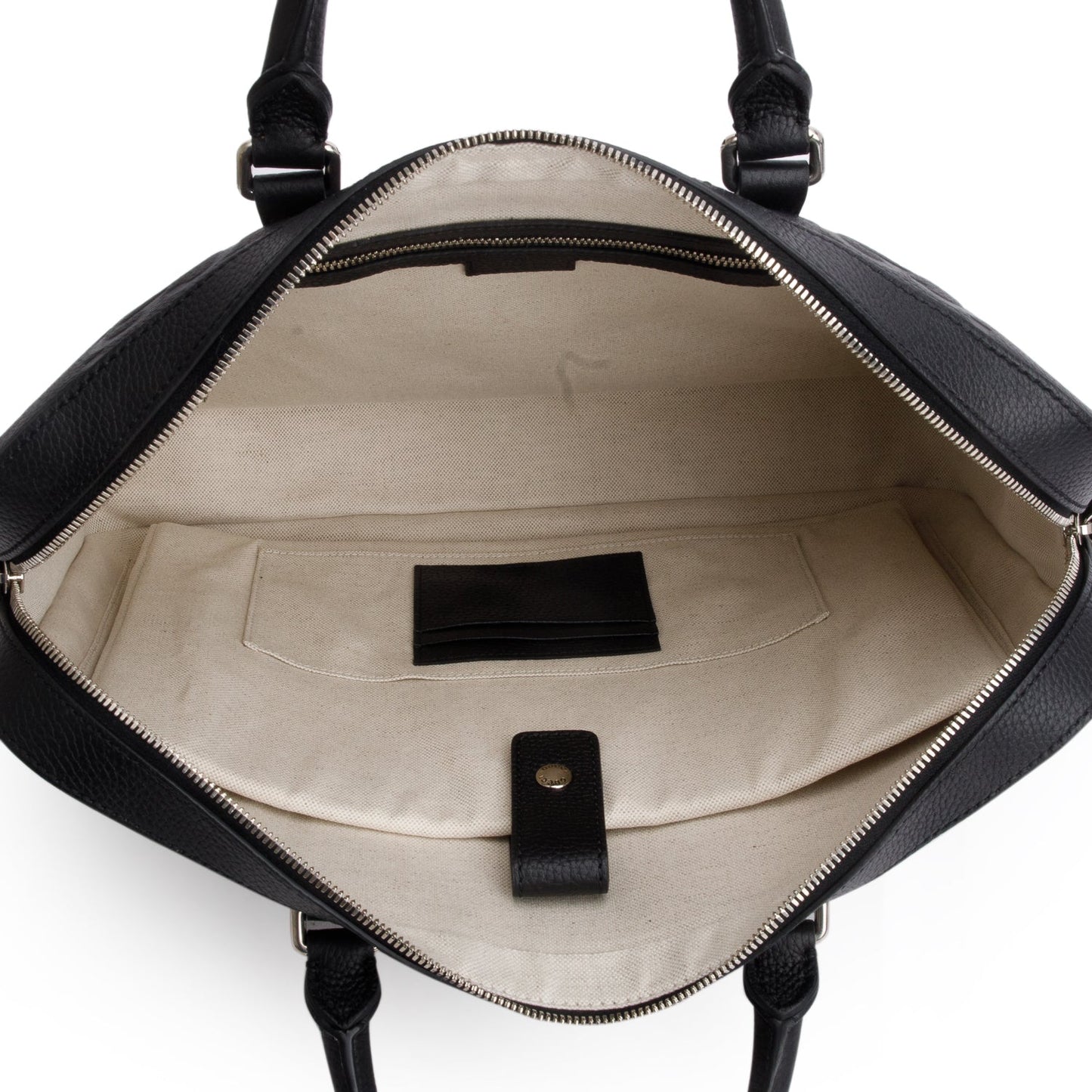 Gucci Black Jumbo GG Embossed Calfskin Leather Briefcase