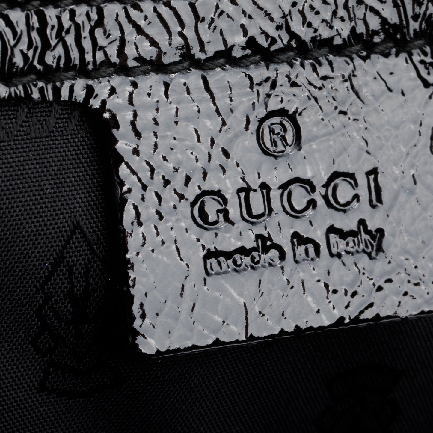 Gucci Grey Suede Black Patent Leather Medium Hysteria Aviatrix Boston Bag
