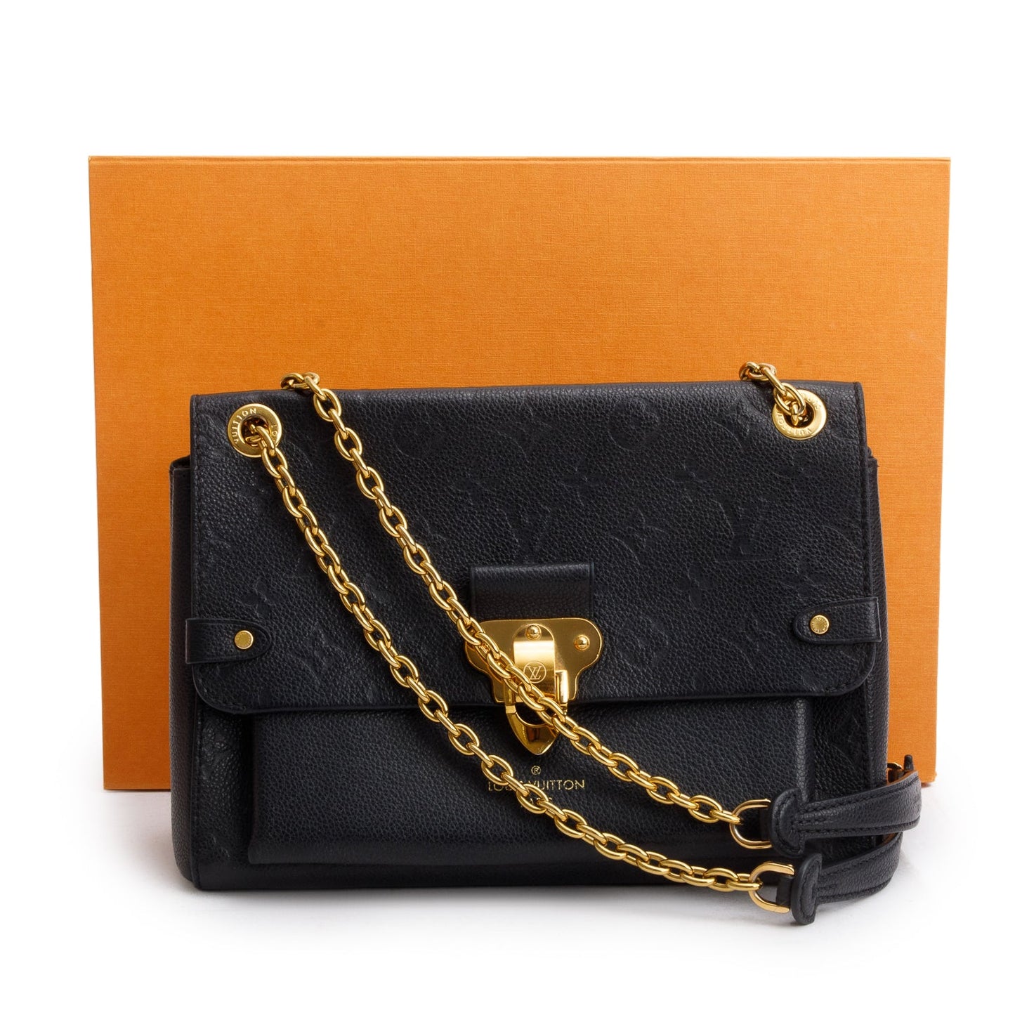 Louis Vuitton Black Monogram Empreinte Leather Vavin PM