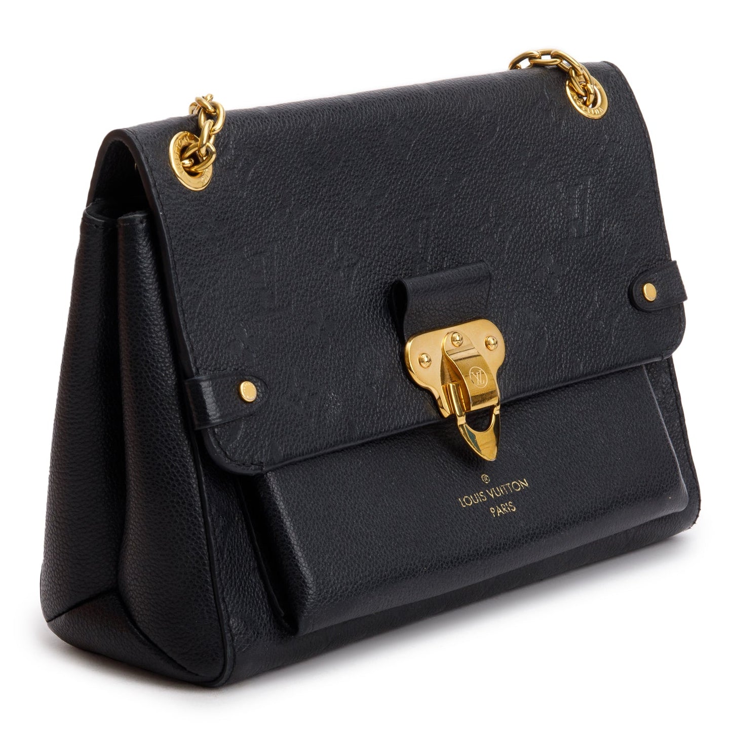Louis Vuitton Black Monogram Empreinte Leather Vavin PM
