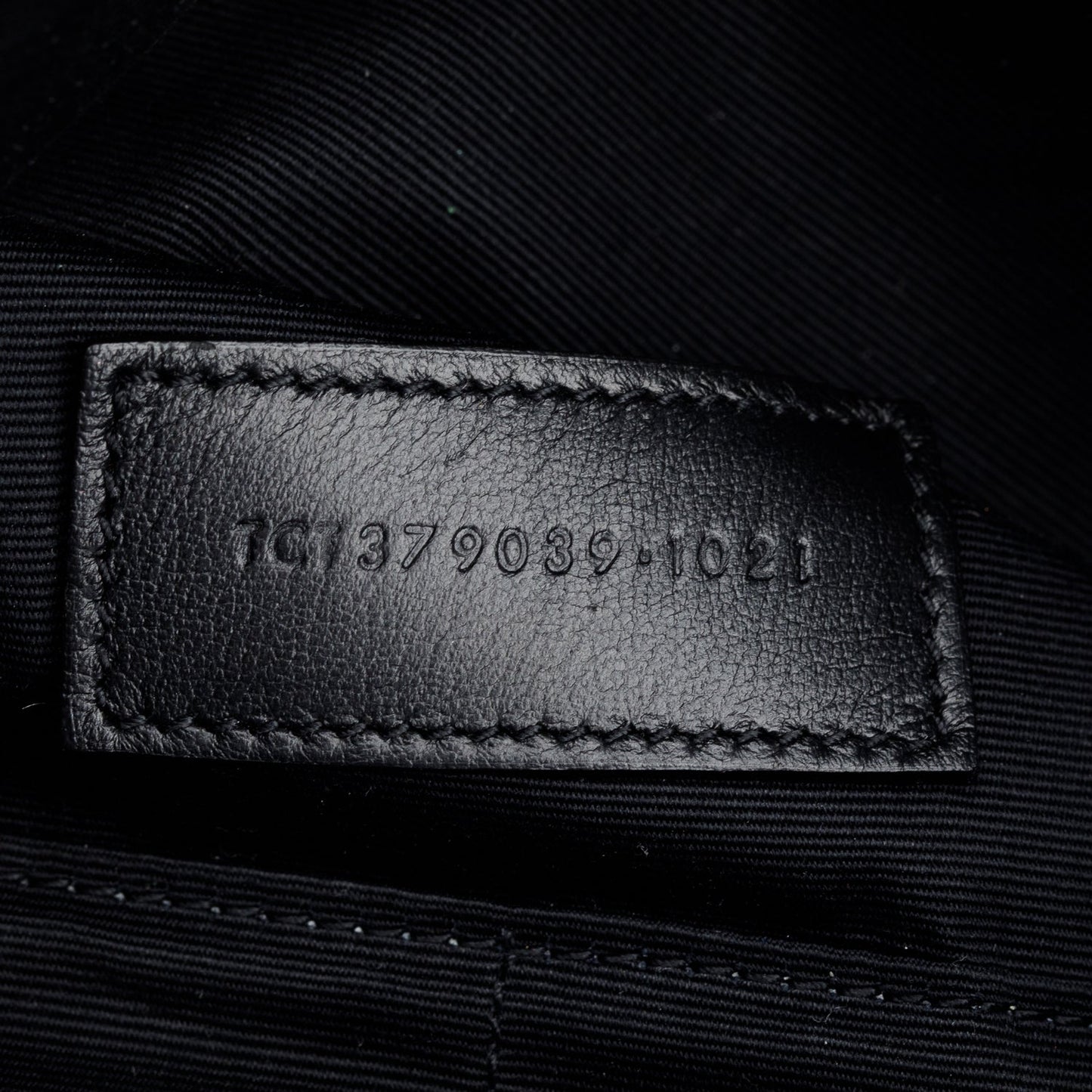 Saint Laurent 2021 Black Calfskin Matelasse Monogram Casssandre Zip Pouch
