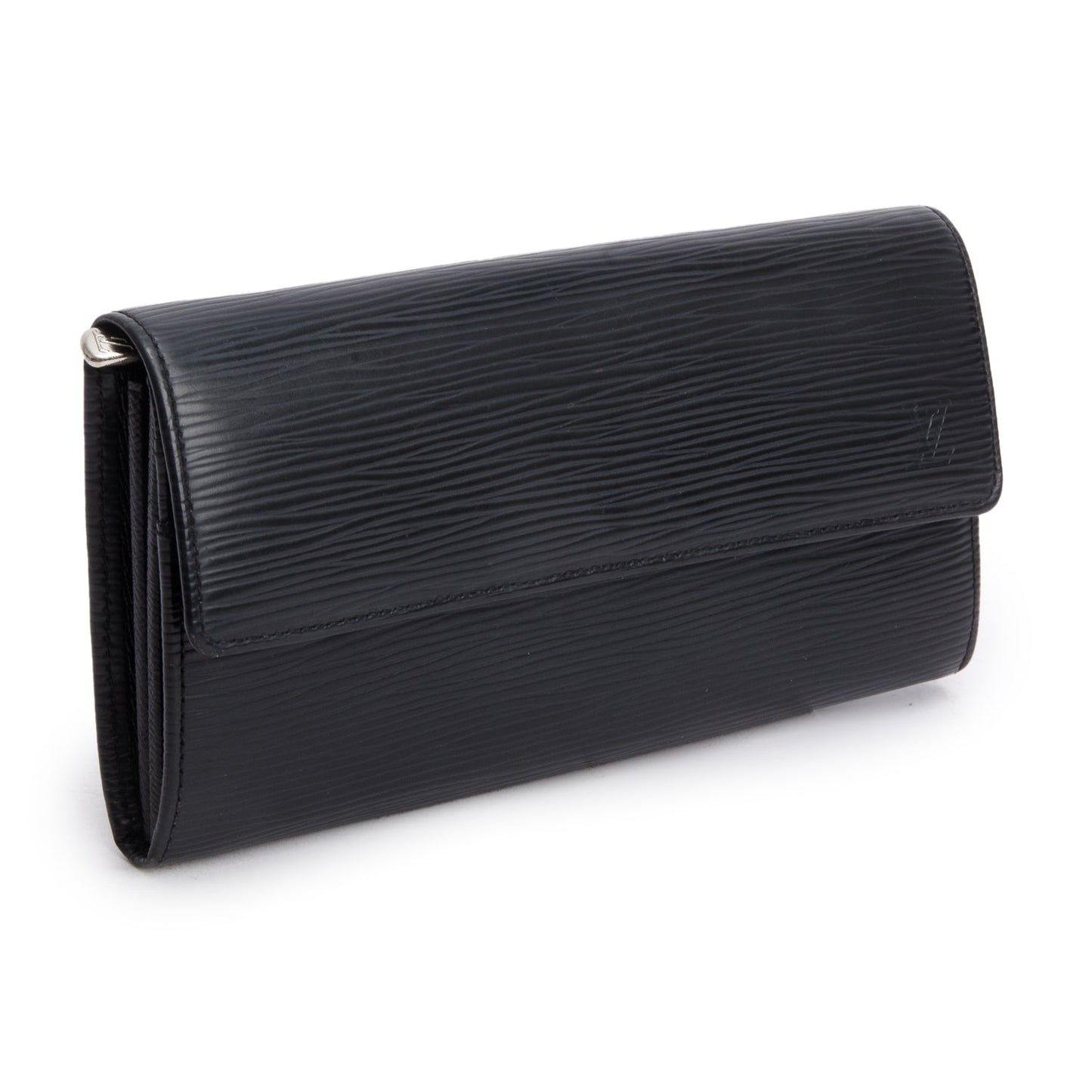 Louis Vuitton Black Epi Leather Sarah Wallet