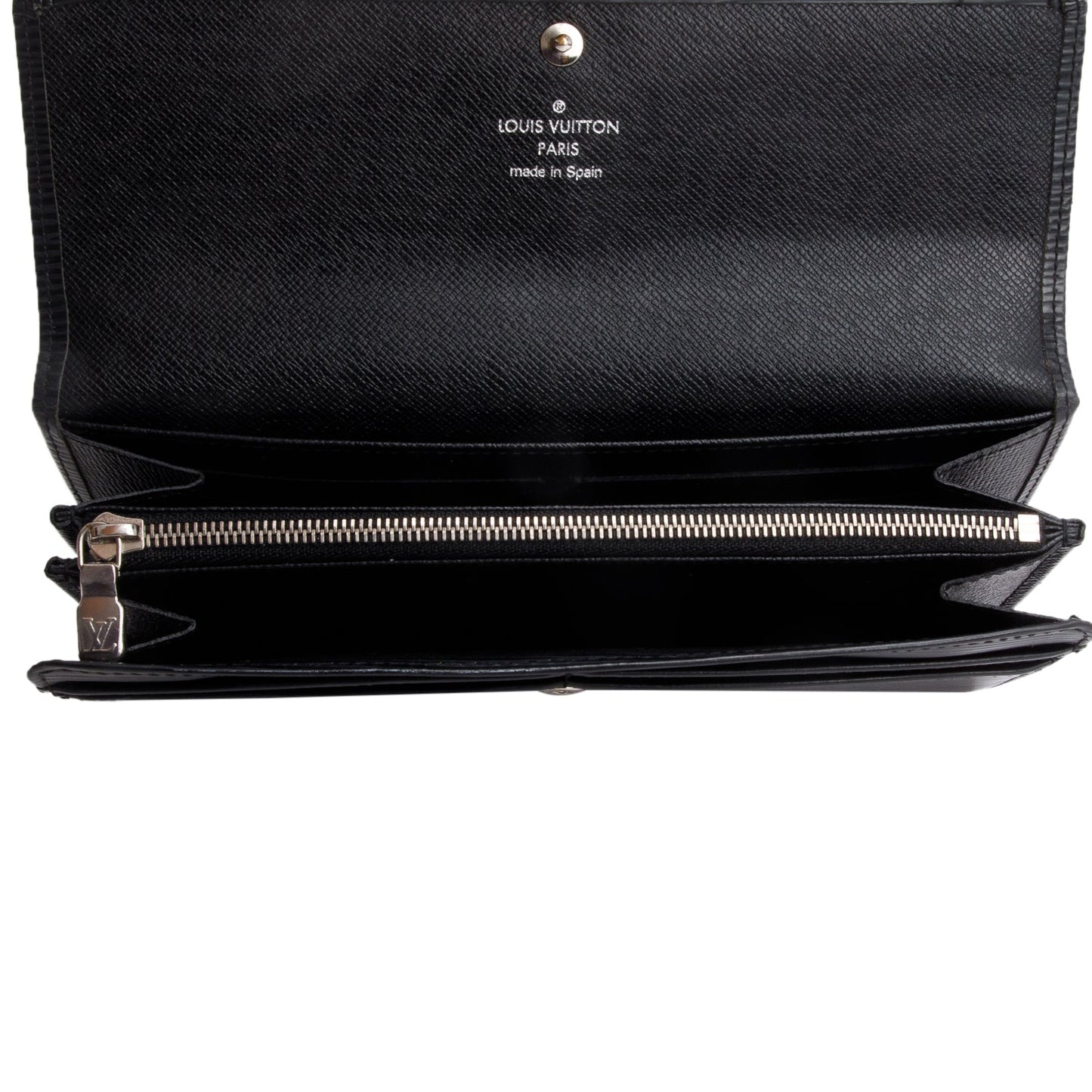 Louis Vuitton Black Epi Leather Sarah Wallet