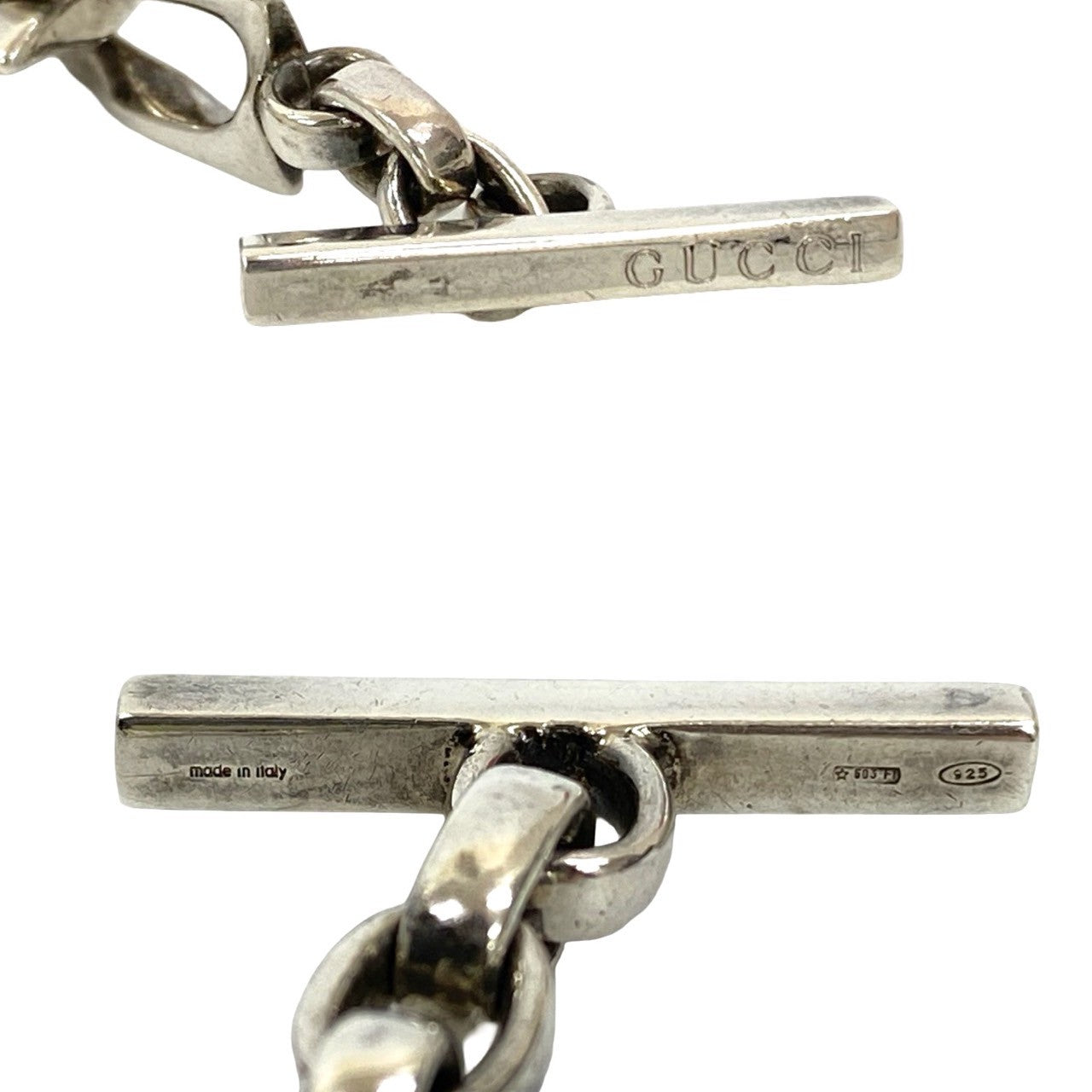 GUCCI bracelet Silver925 Silver Figaro Chain