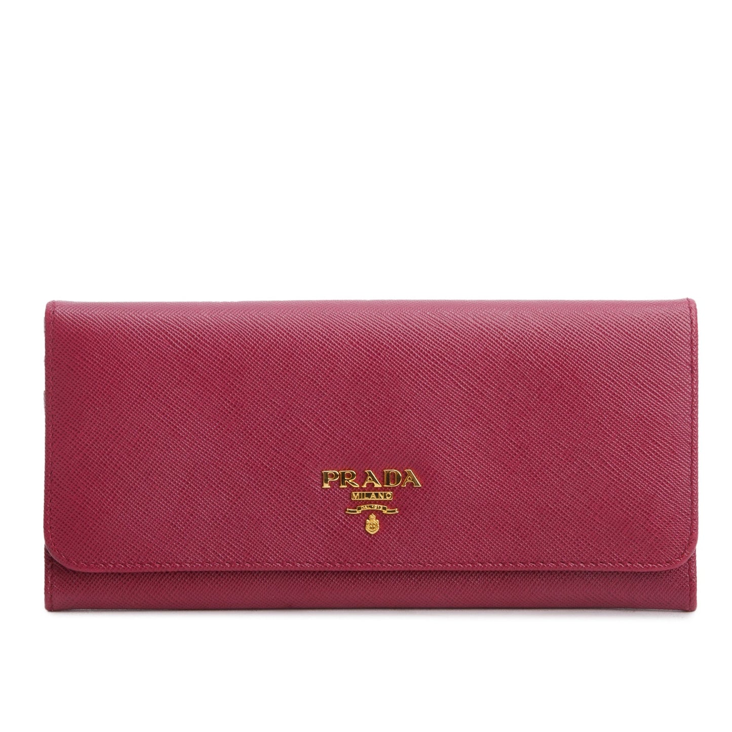 Prada Purple Saffiano Leather Large Continental Wallet