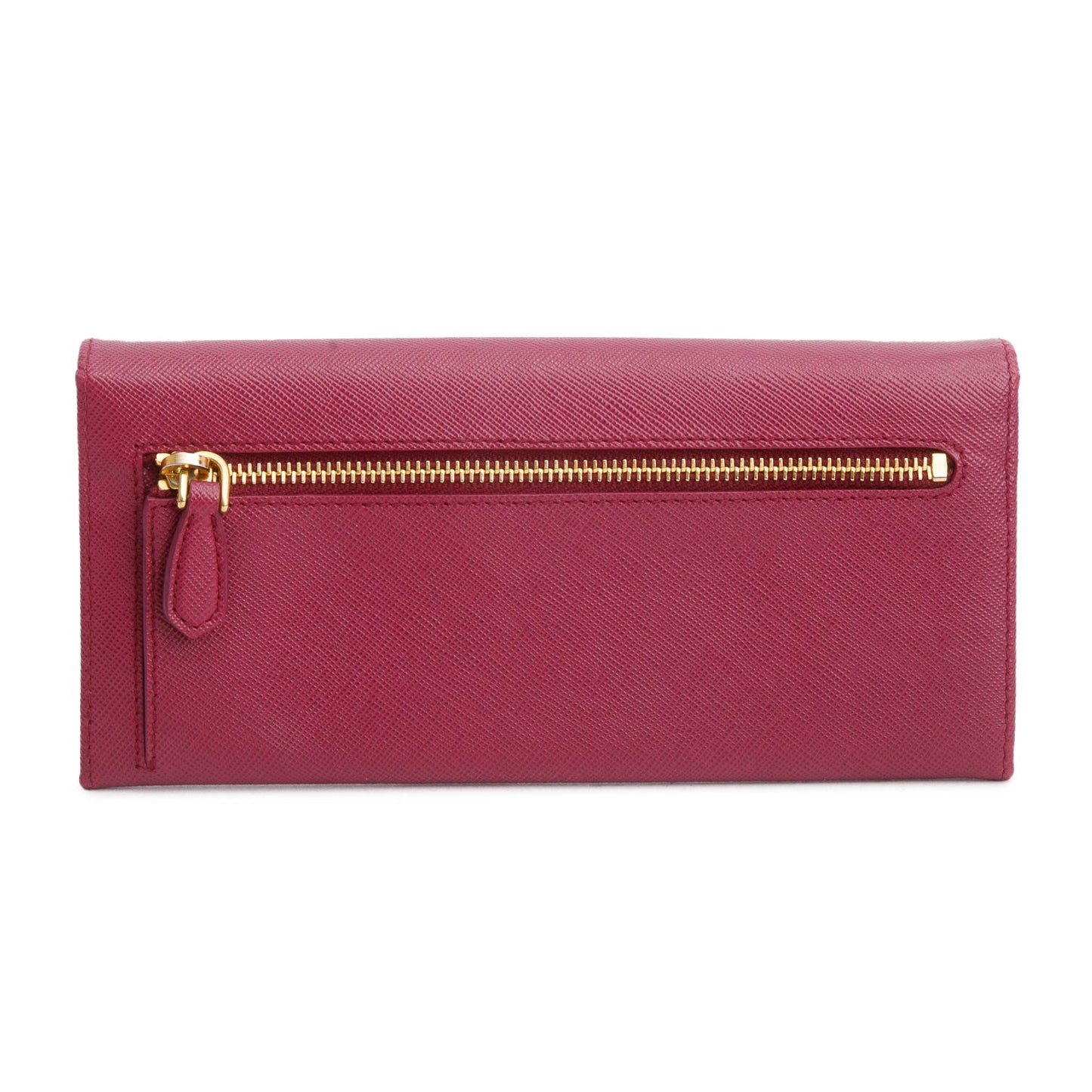 Prada Purple Saffiano Leather Large Continental Wallet