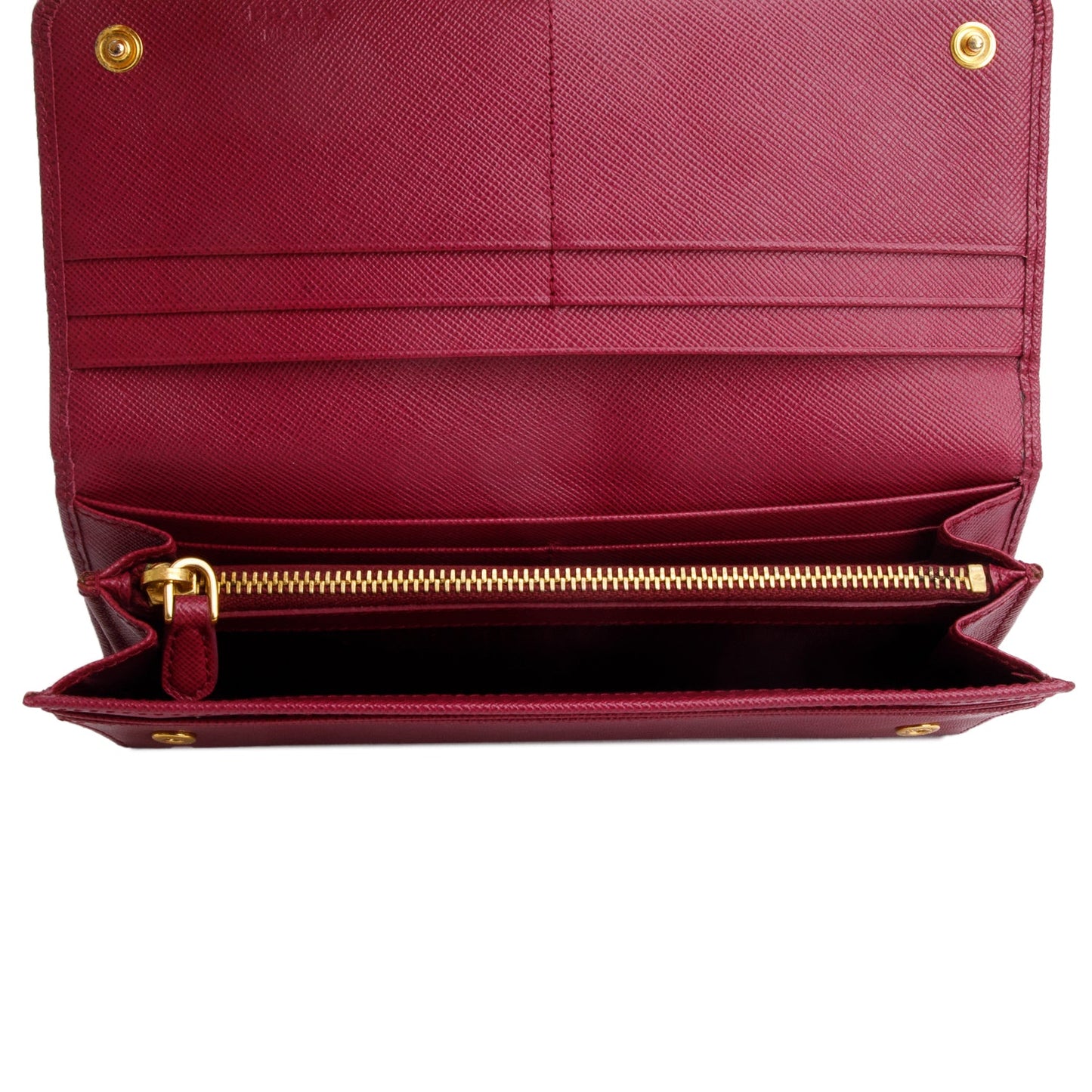 Prada Purple Saffiano Leather Large Continental Wallet