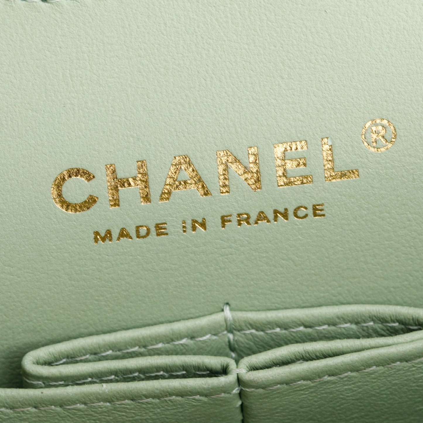 Chanel Green Caviar Quilted Medium Double Flap Bag