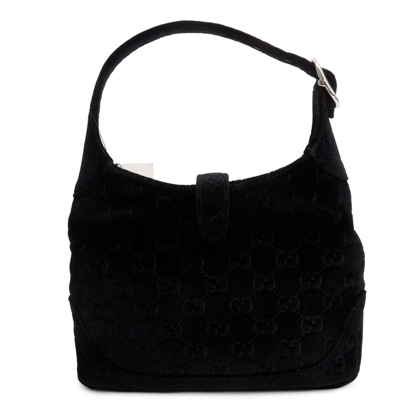 Gucci Black Velvet GG Monogram Small Jackie 1961