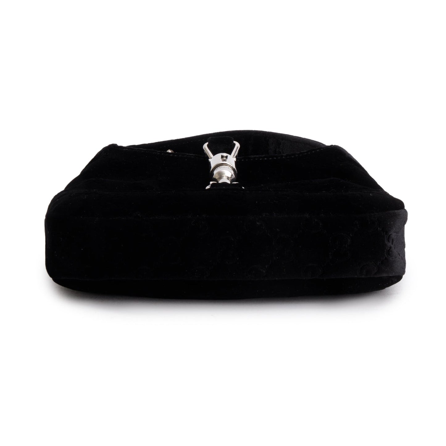 Gucci Black Velvet GG Monogram Small Jackie 1961