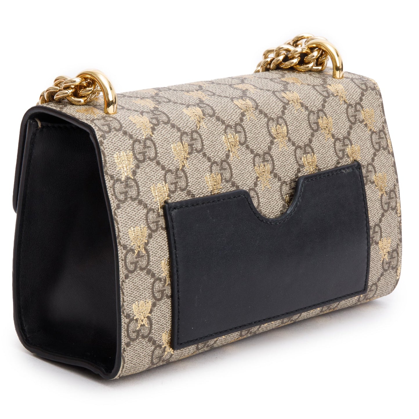 Gucci GG Supreme Monogram Bees Small Padlock Bag