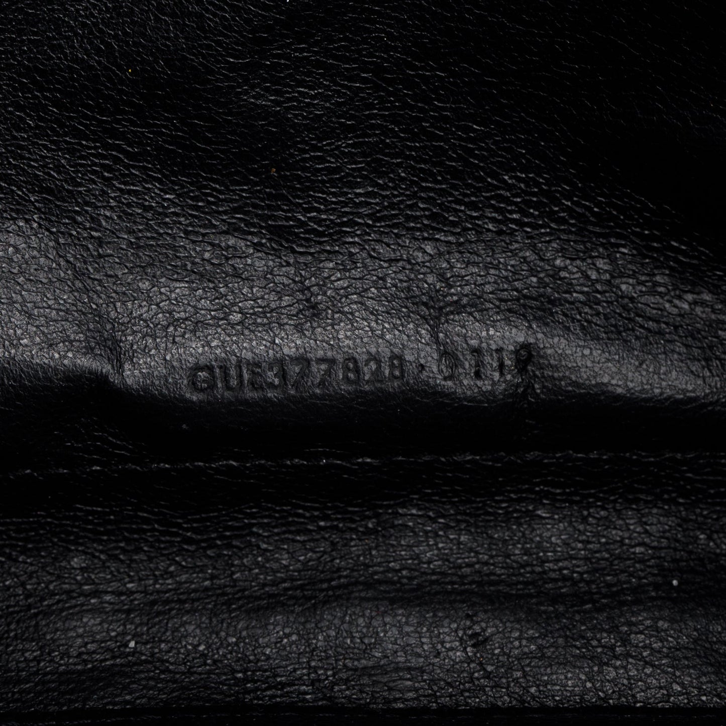 Saint Laurent Black Grain de Poudre Matelasse Chevron Cassandre Chain Wallet