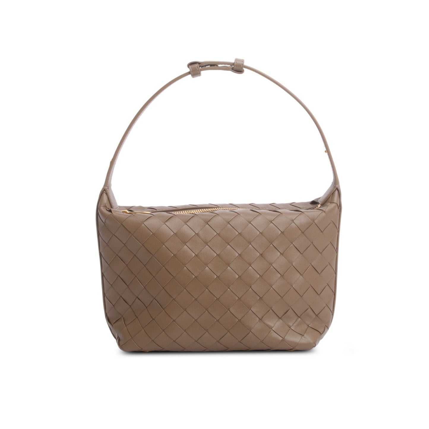 Bottega Veneta Brown Calfskin Nappa Intrecciato Mini Wallace