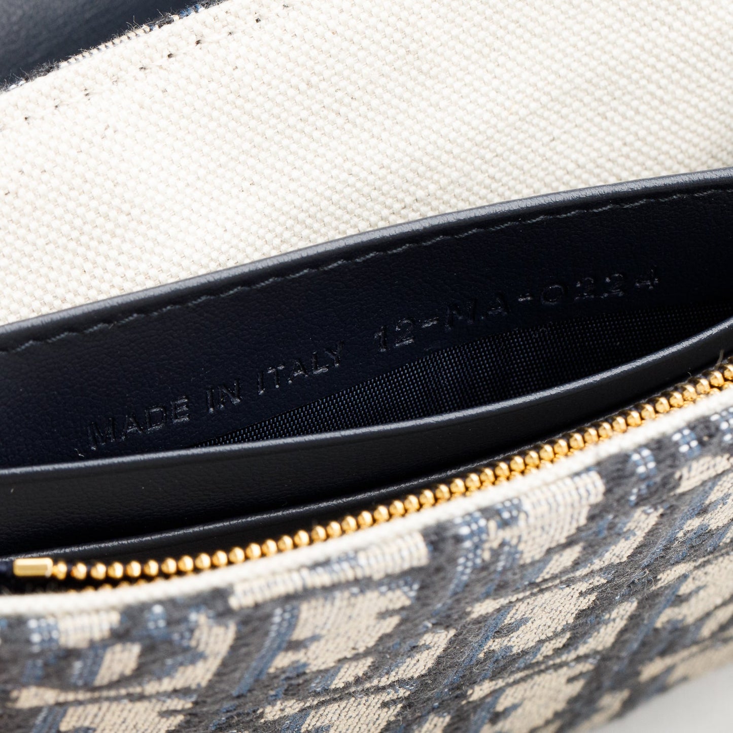Christian Dior 2024 Oblique Jacquard Saddle Pouch with Chain