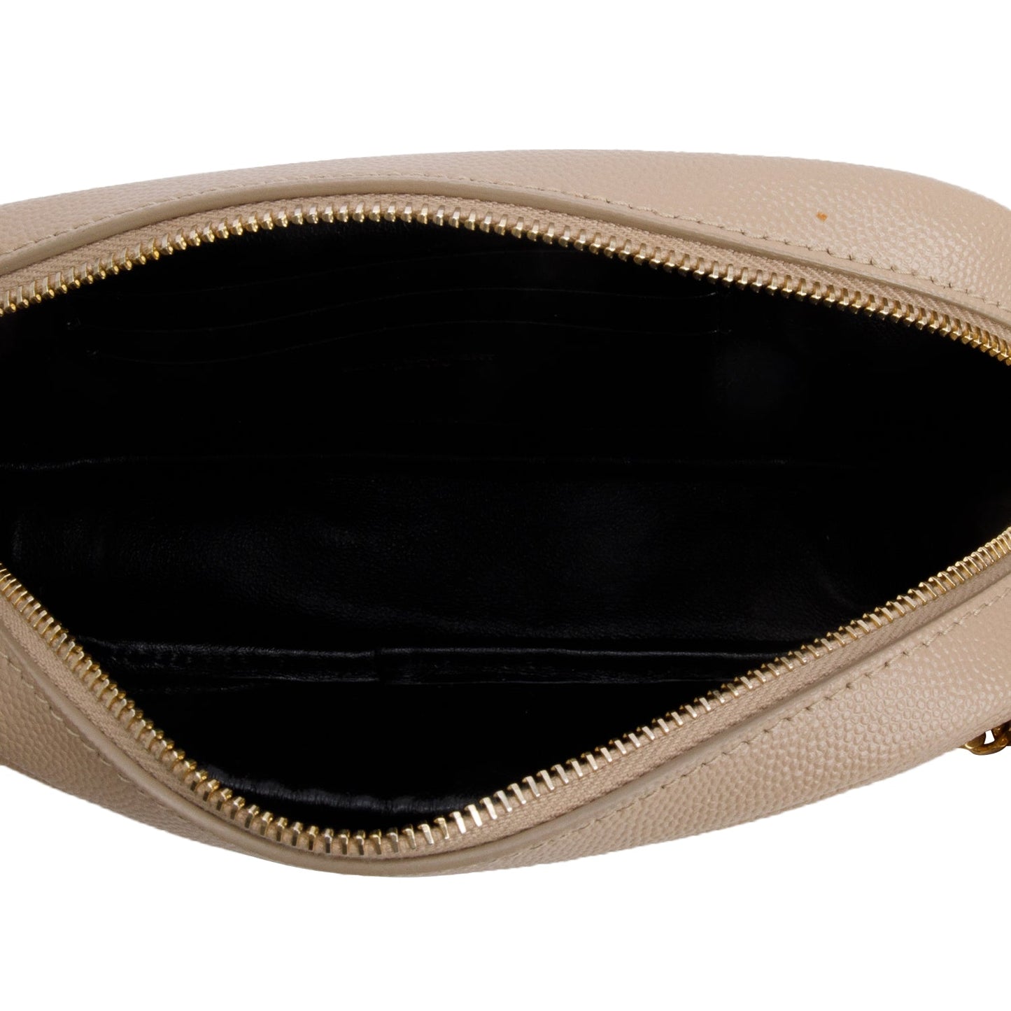 Saint Laurent 2022 Beige Grain de Poudre Matelasse Mini Lou Camera Bag