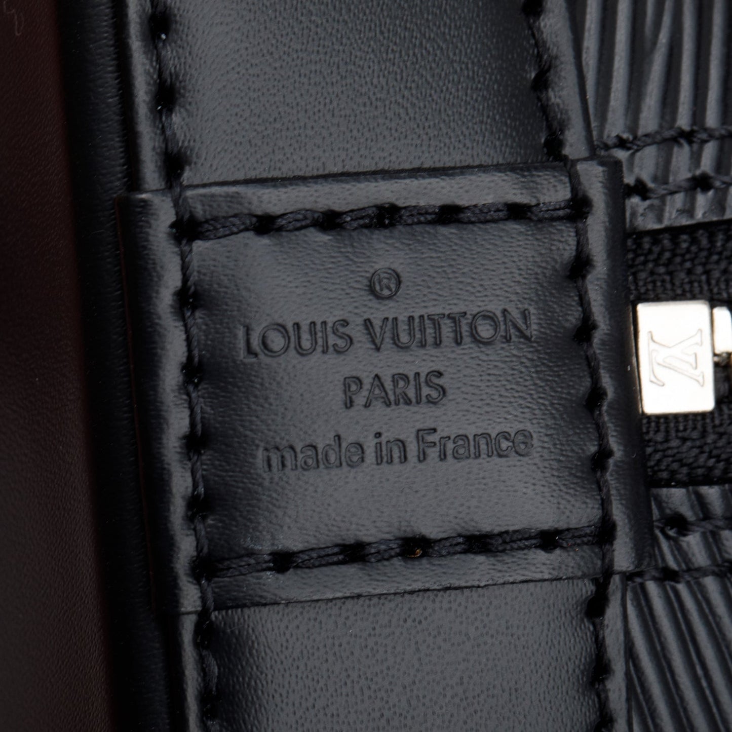 Louis Vuitton Black Epi Leather Alma BB