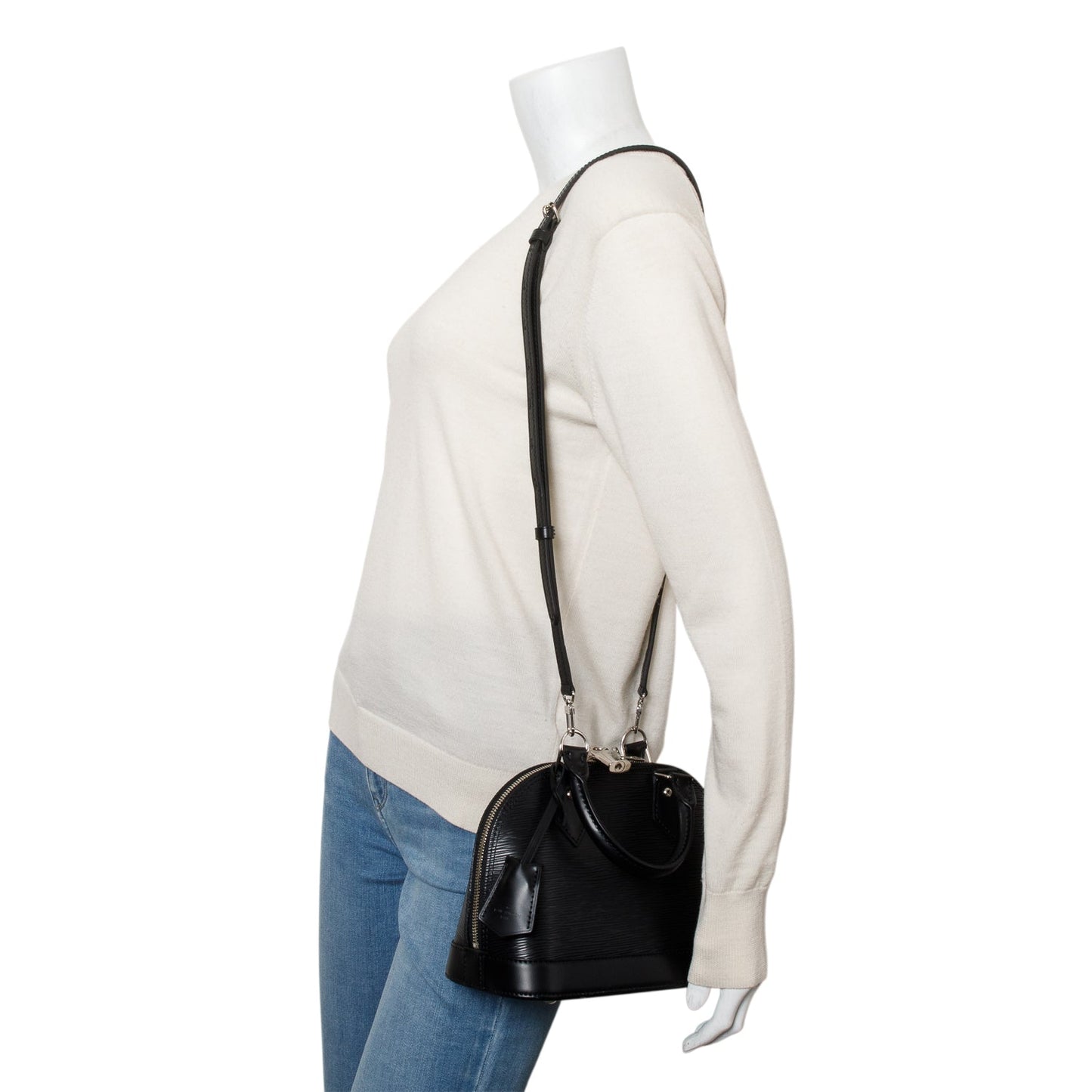 Louis Vuitton Black Epi Leather Alma BB