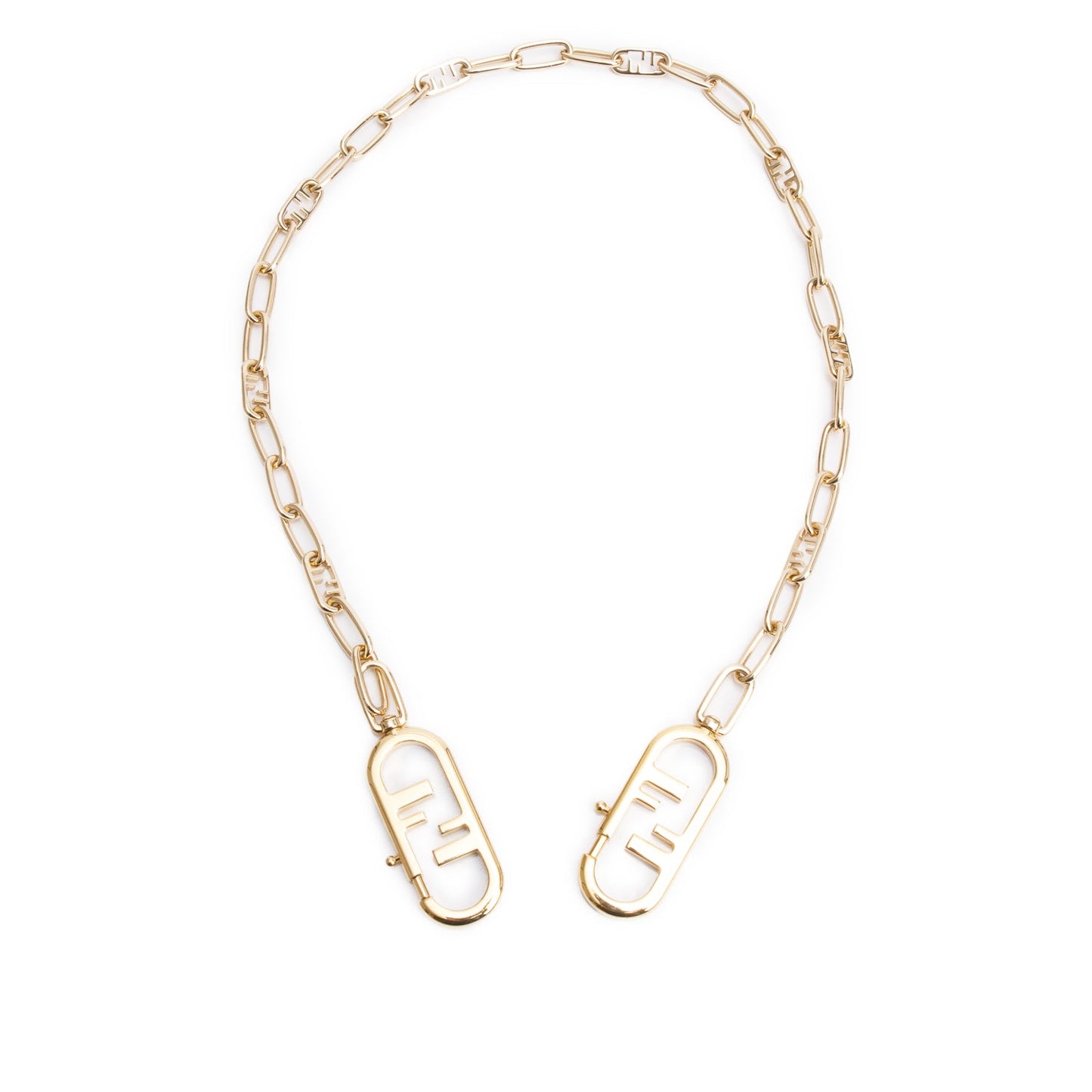Fendi Gold Tone Strap You Chain Strap