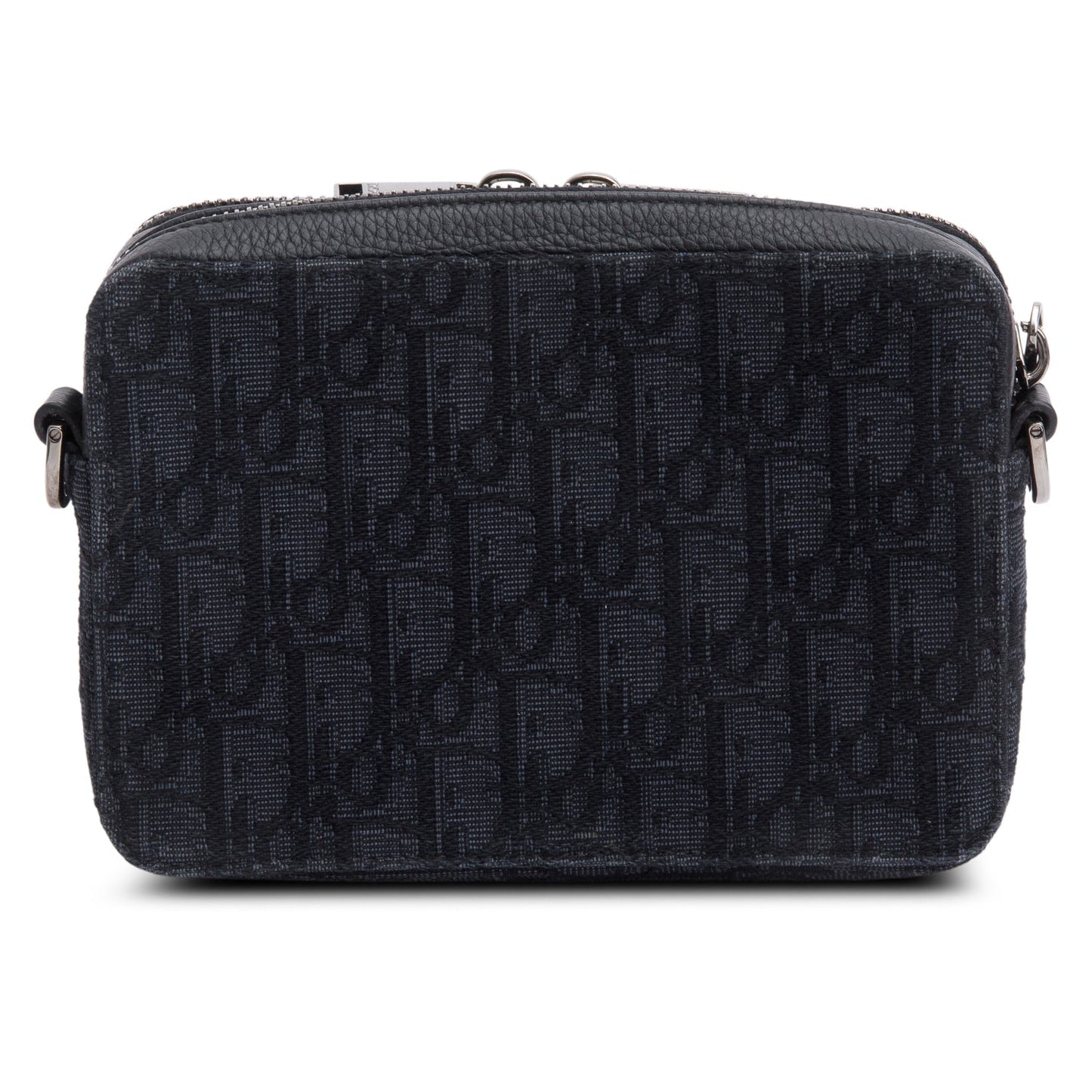 Christian Dior 2020 Black Oblique Jacquard Zipped Pouch
