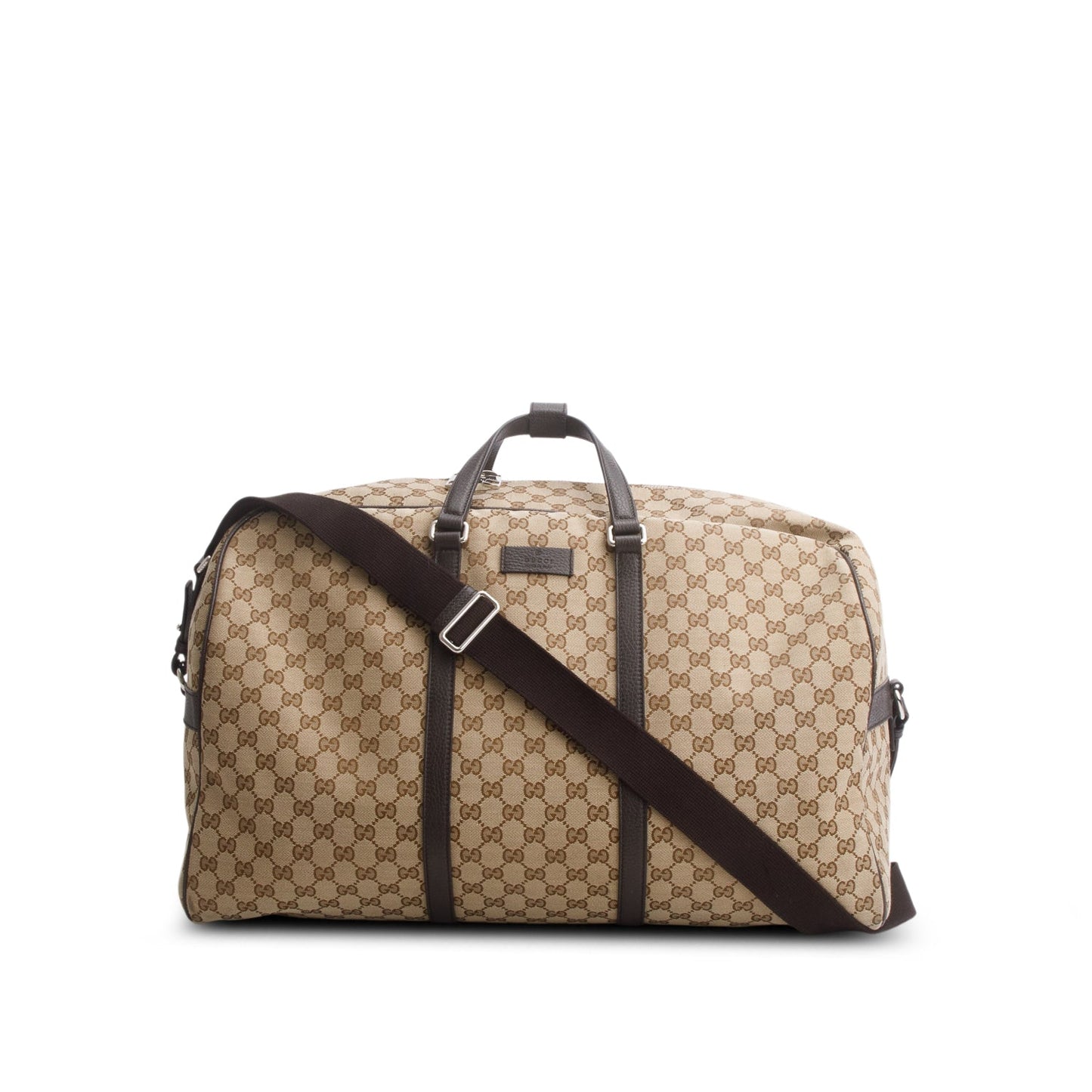 Gucci Monogram Dollar Calfskin Boston Duffle Bag