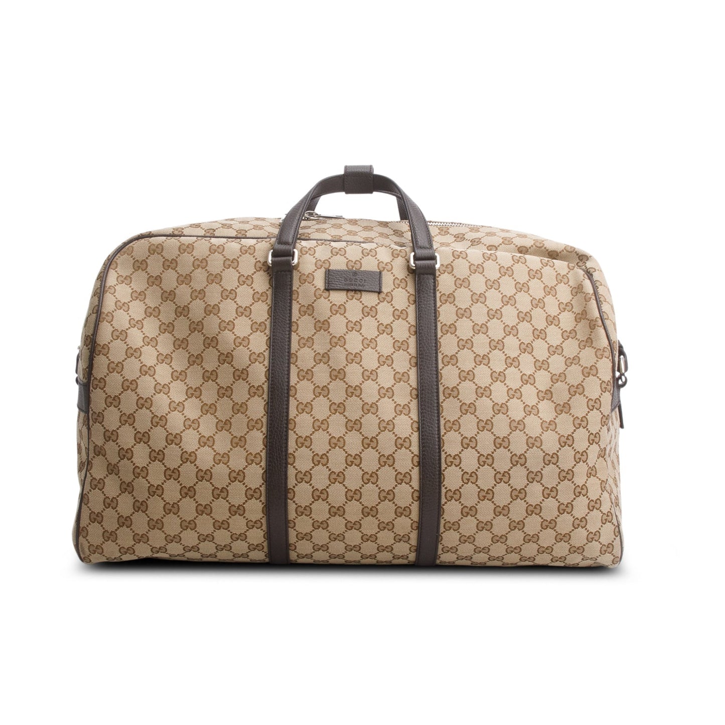 Gucci Monogram Dollar Calfskin Boston Duffle Bag