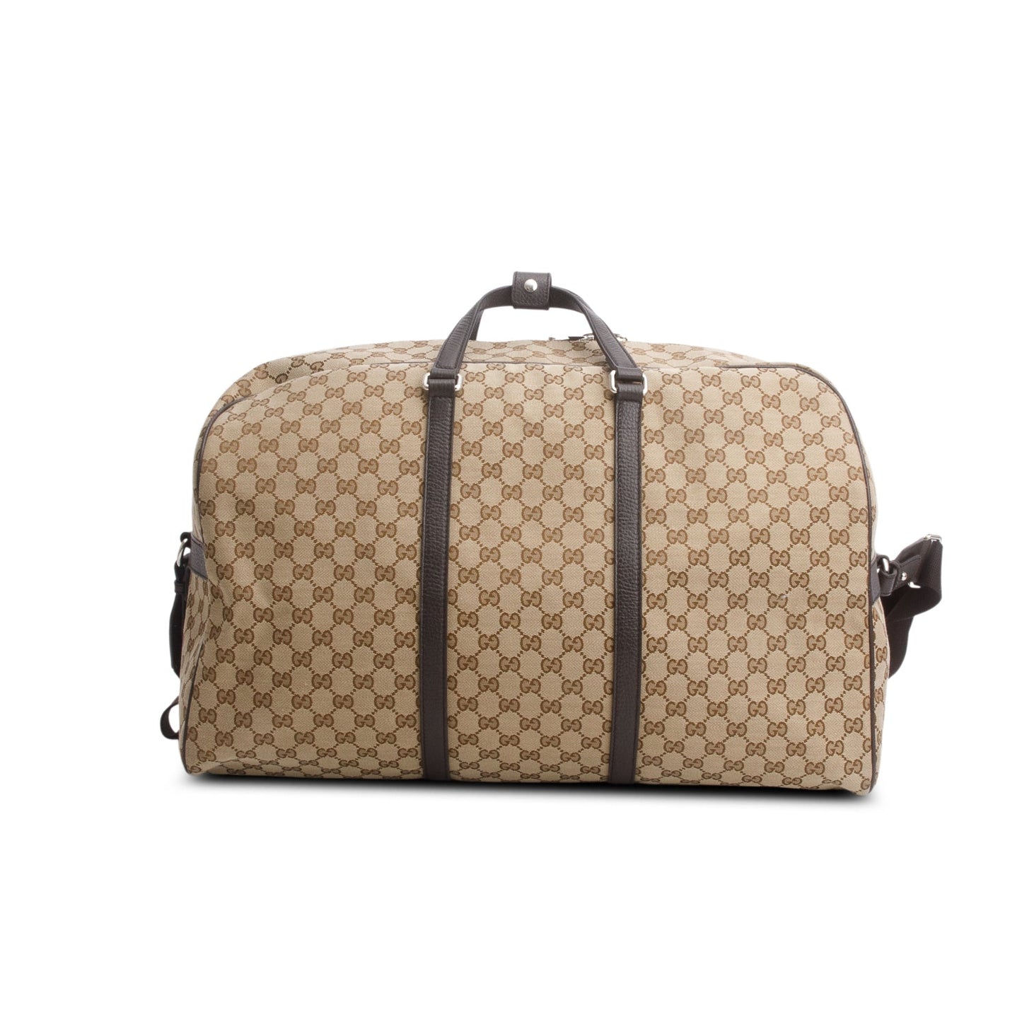 Gucci Monogram Dollar Calfskin Boston Duffle Bag