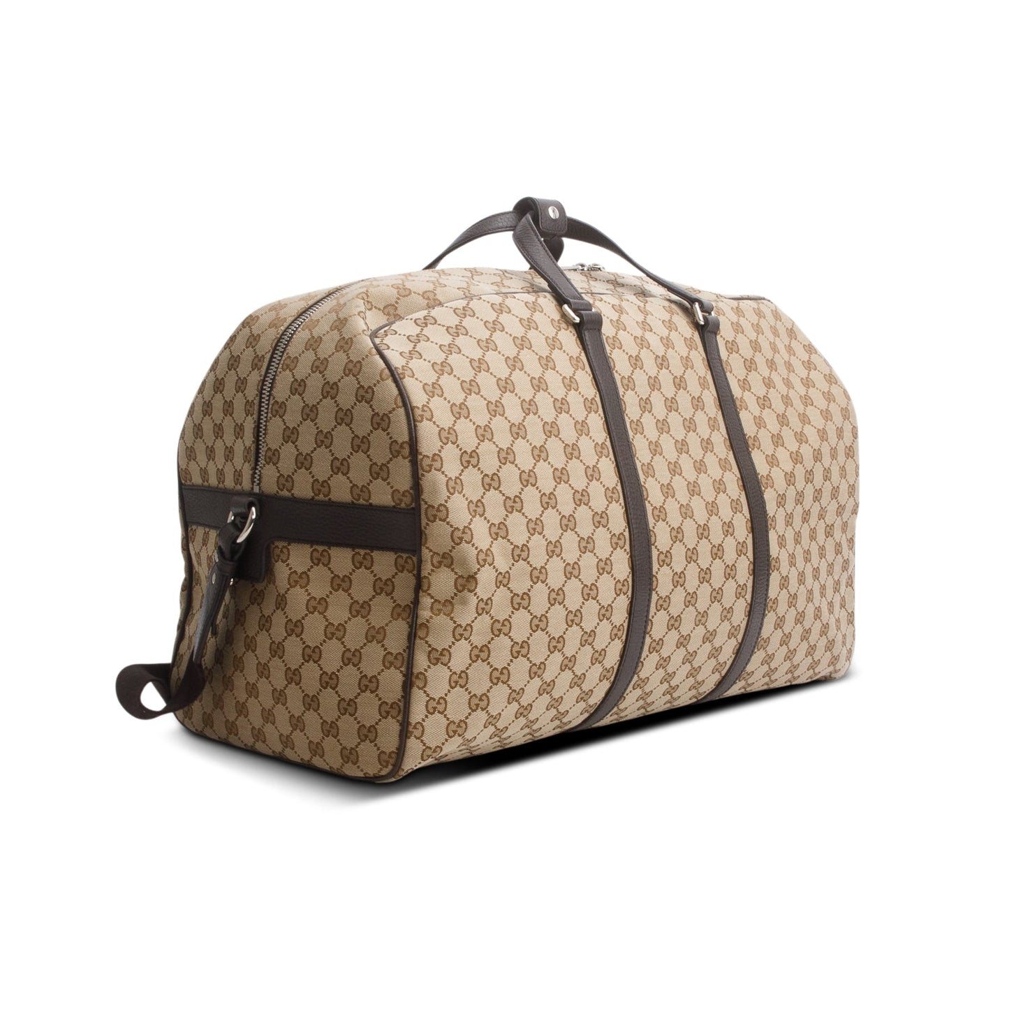 Gucci Monogram Dollar Calfskin Boston Duffle Bag