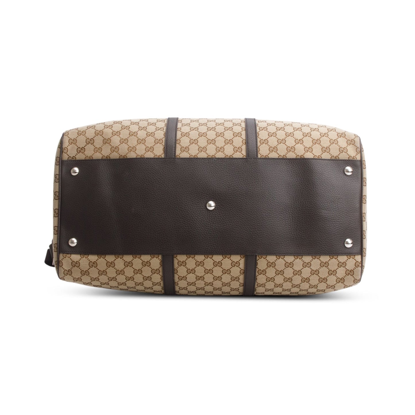 Gucci Monogram Dollar Calfskin Boston Duffle Bag