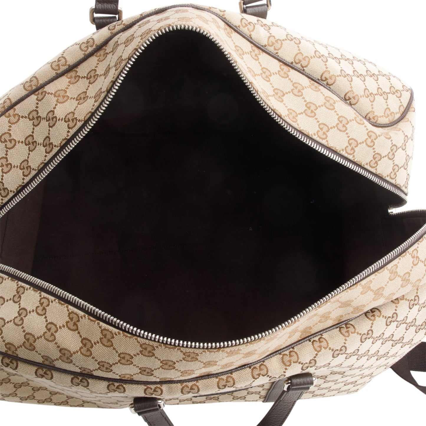 Gucci Monogram Dollar Calfskin Boston Duffle Bag
