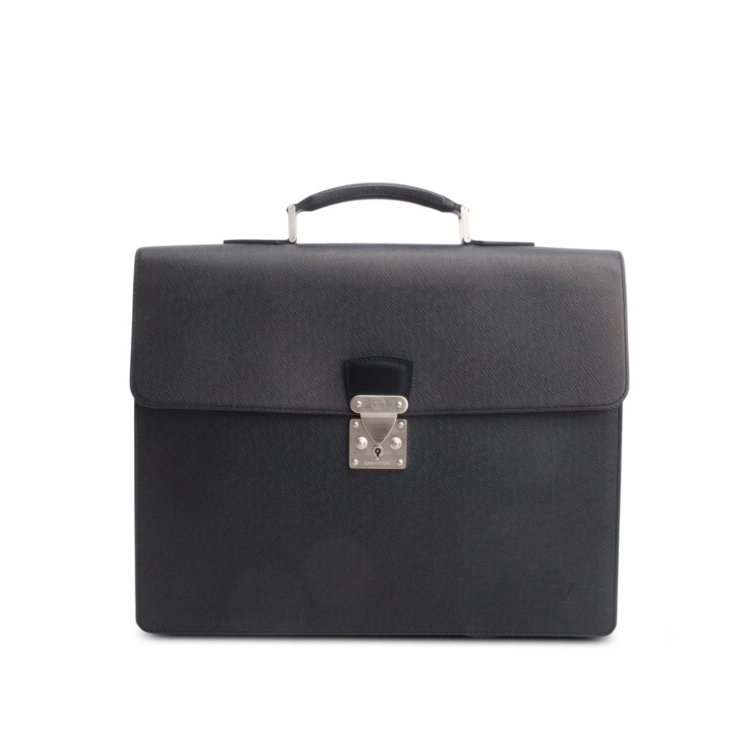 Louis Vuitton Black Taiga Leather Neo Robuston 2 Compartment Briefcase