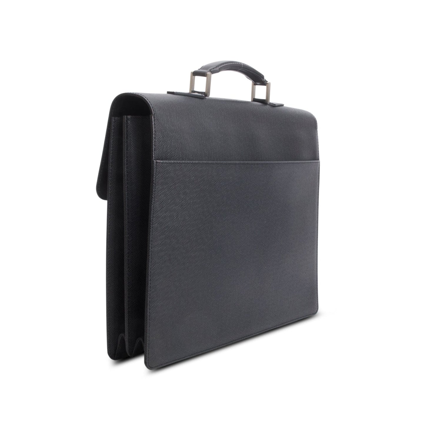 Louis Vuitton Black Taiga Leather Neo Robuston 2 Compartment Briefcase