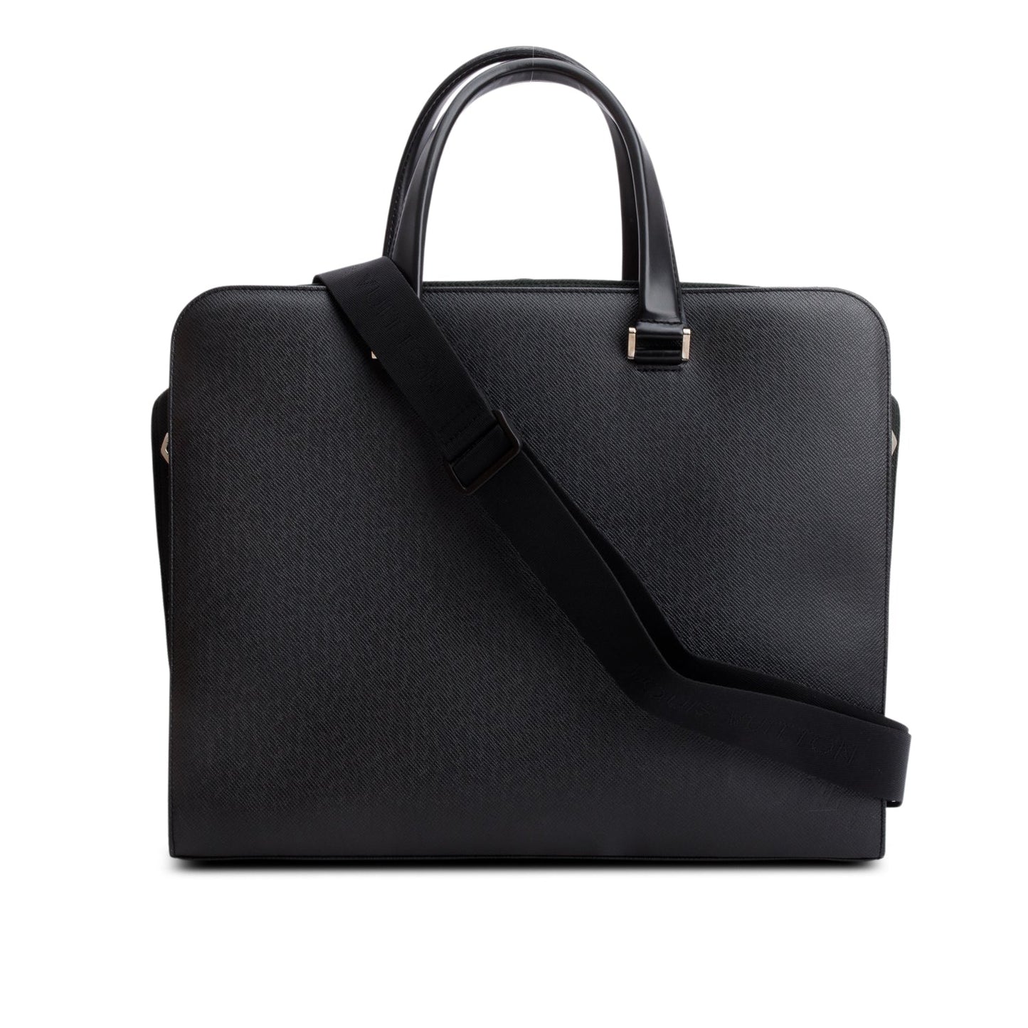Louis Vuitton Black Taiga Leather Nevski Briefcase Ardoise