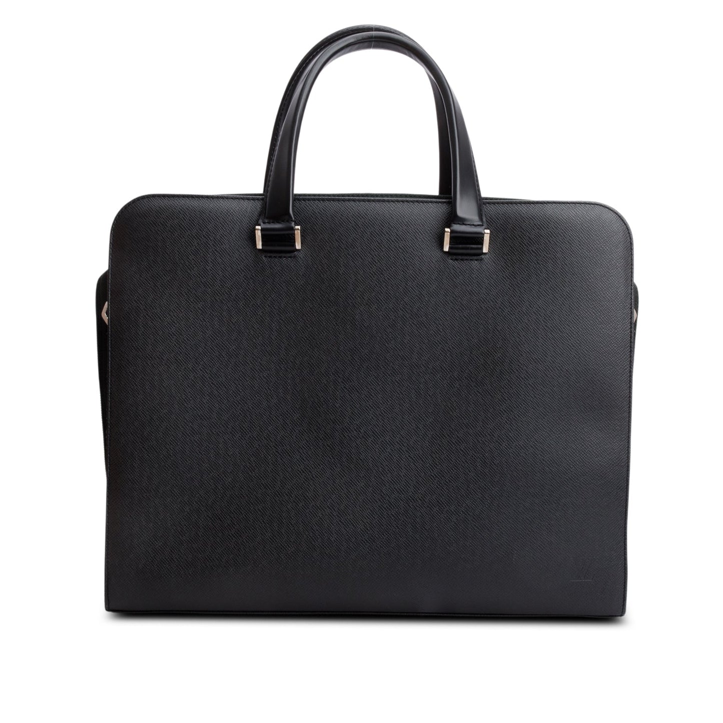 Louis Vuitton Black Taiga Leather Nevski Briefcase Ardoise