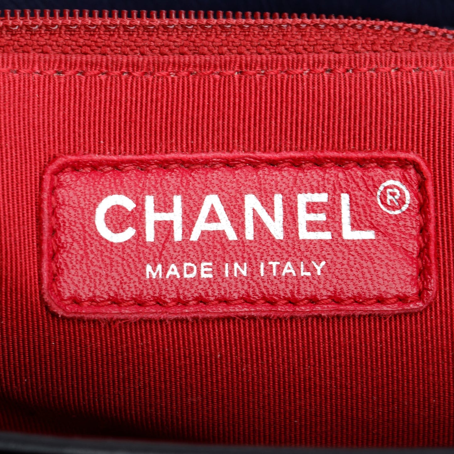 Chanel Blue & Black Aged Calfskin Leather Medium Gabrielle Hobo