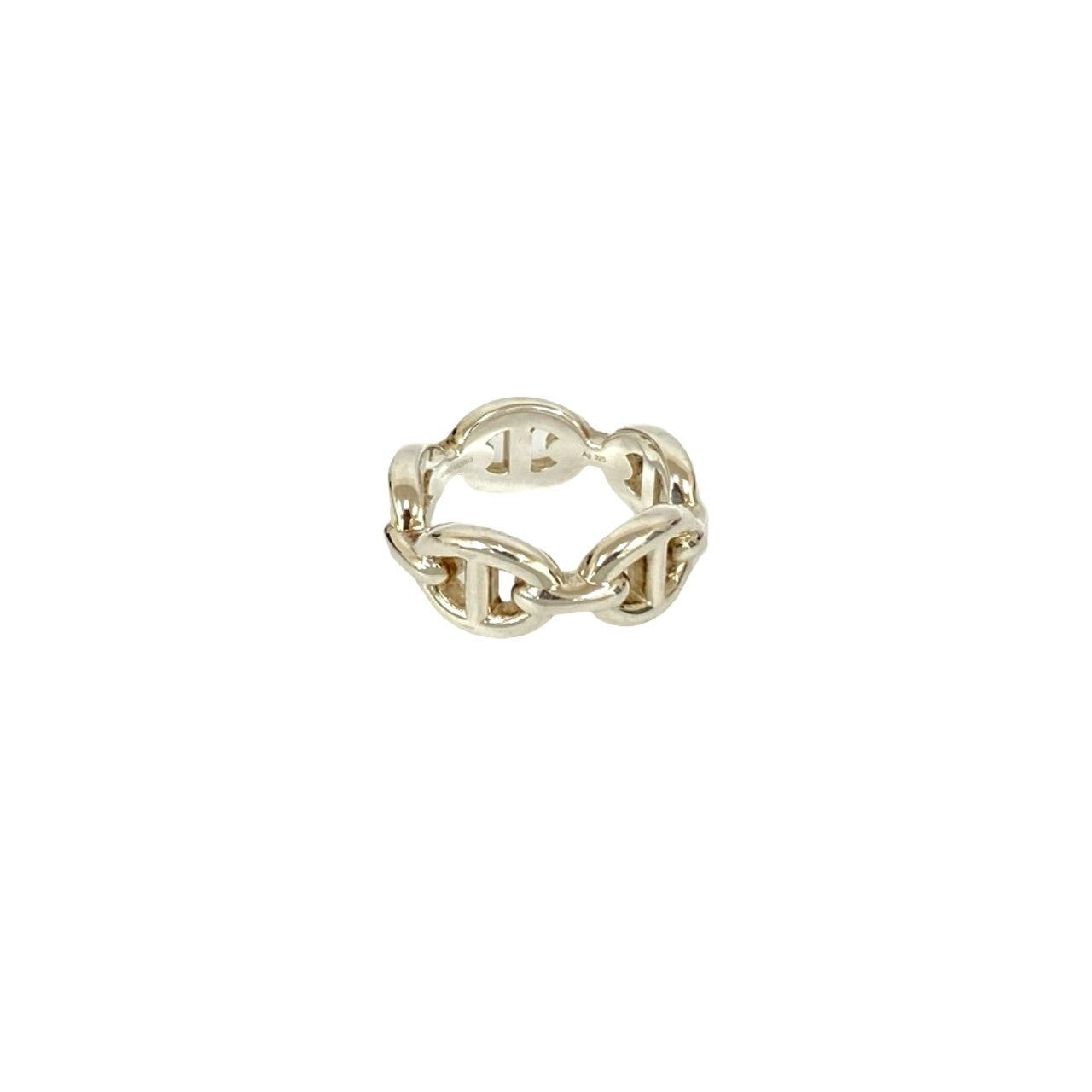 HERMES Ring Silver925 Silver Anchene