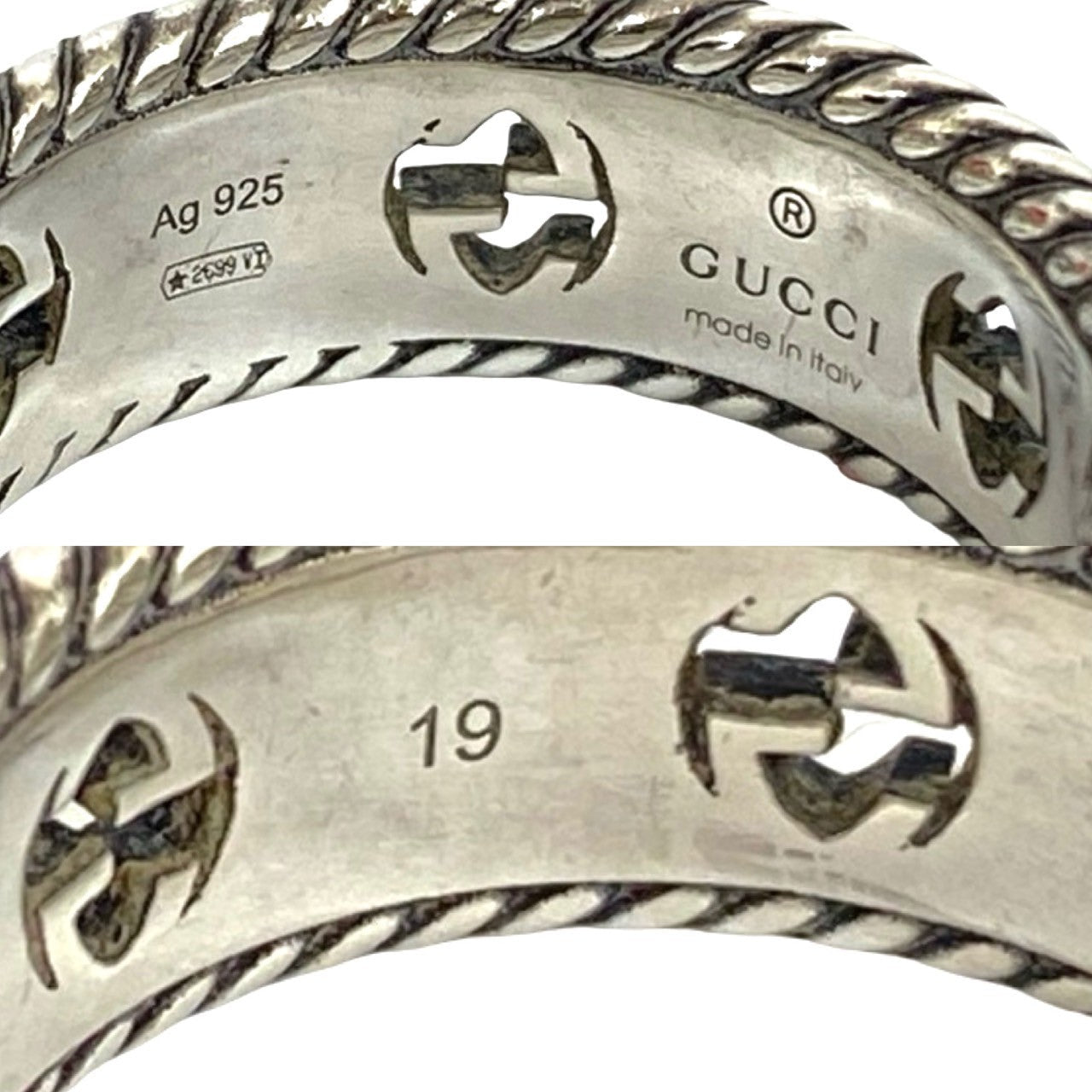 GUCCI Ring Silver925 Silver interlocking G flower 19
