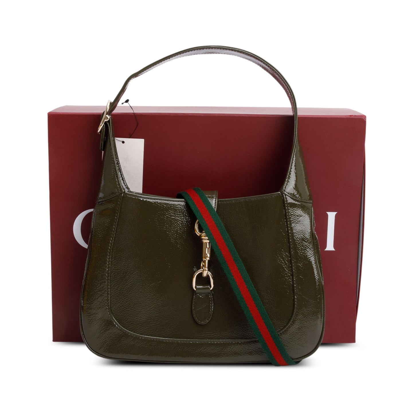 Gucci Green Skipper Calf Small Jackie 1961 Hobo