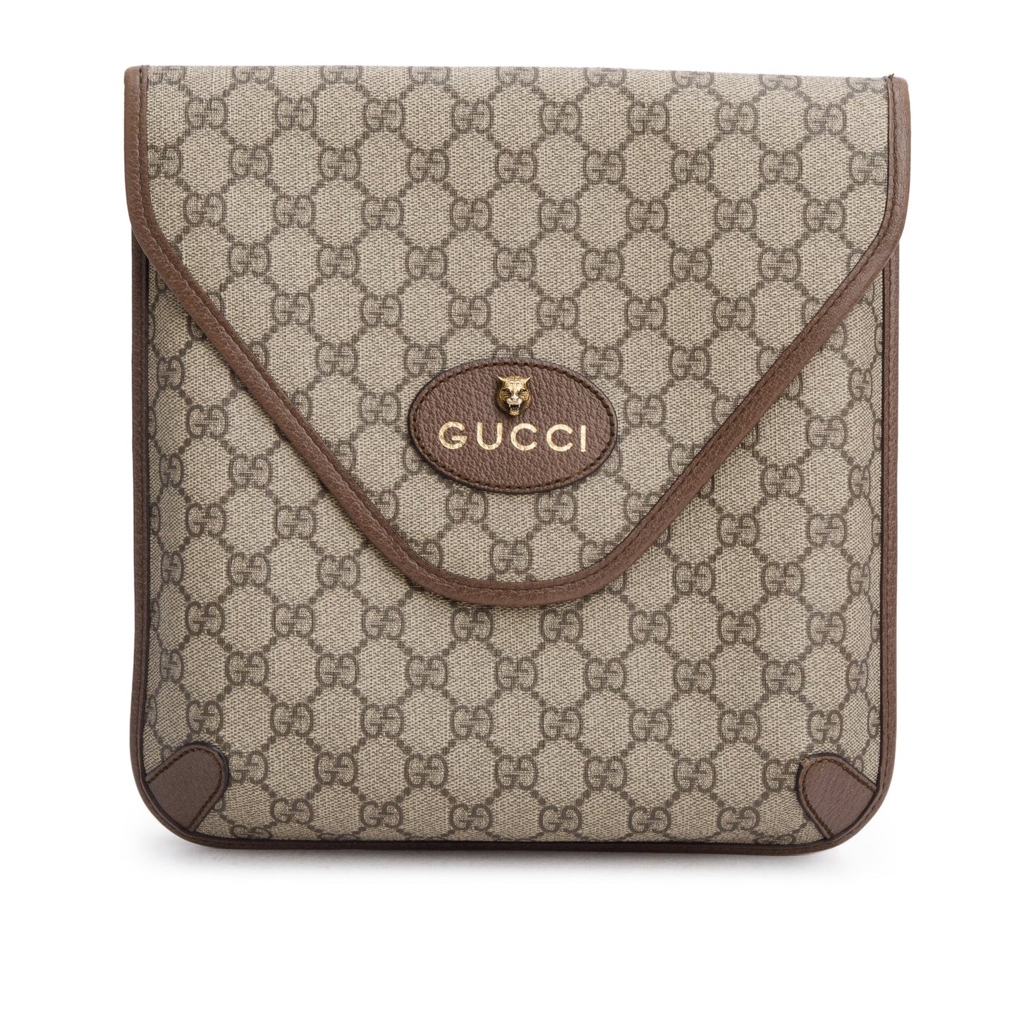 Gucci GG Supreme Monogram Web Medium Neo Vintage Flap Messenger Bag