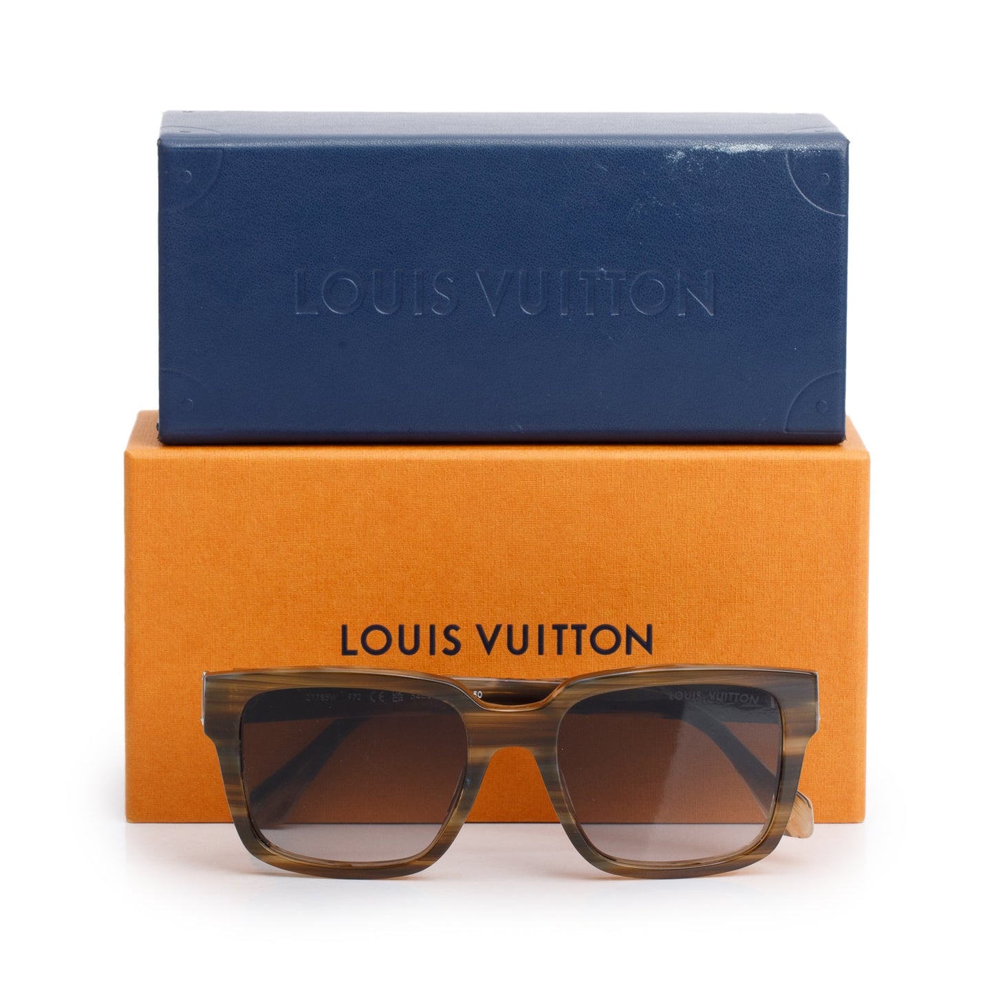 Louis Vuitton 2022 Z1785W Grey Acetate LV Glide Square Sunglasses